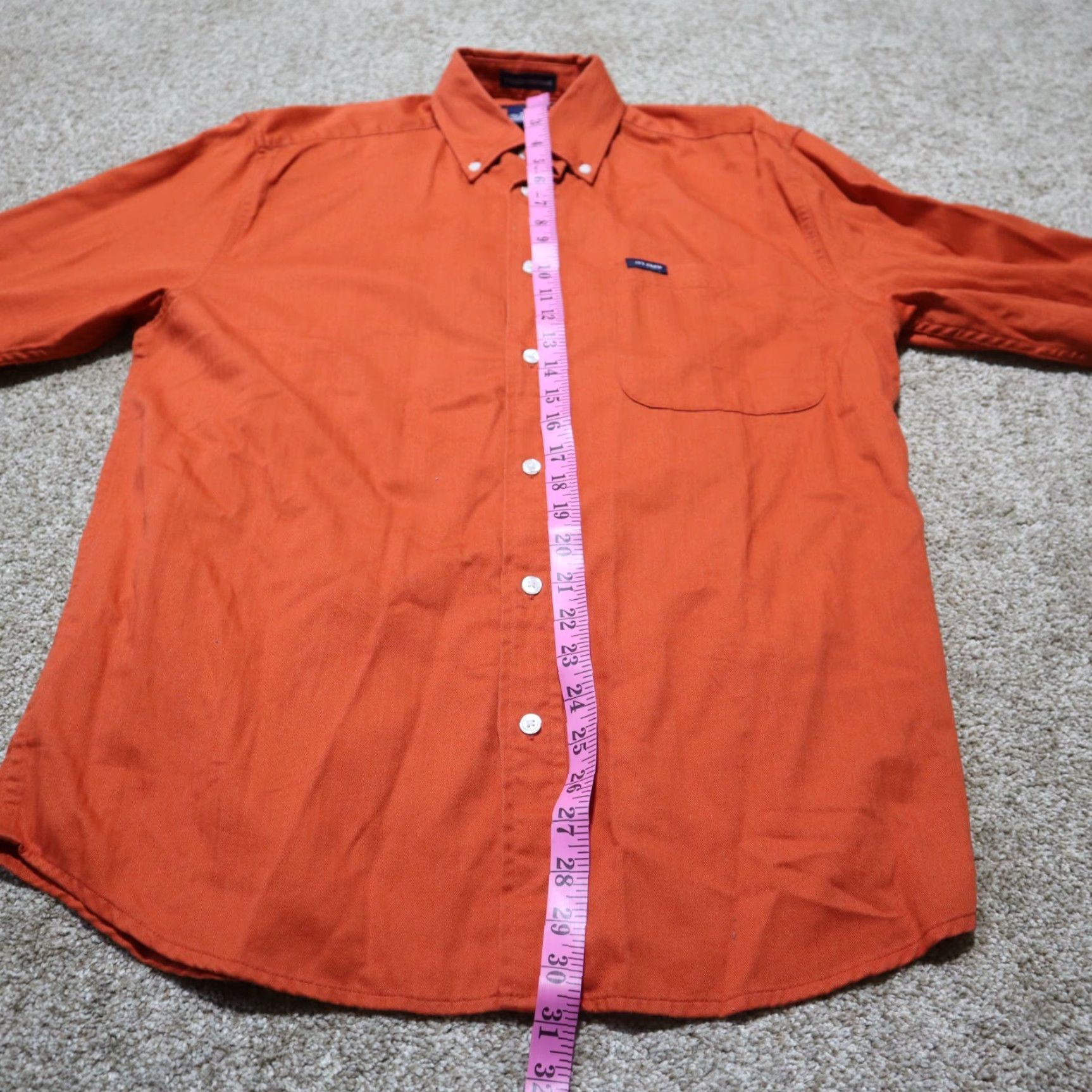 Vintage VINTAGE Ivy Crew Shirt Plaid Button-Up Long Sleeve Orange Men's Size S Small Size US S / EU 44-46 / 1 - 6 Thumbnail
