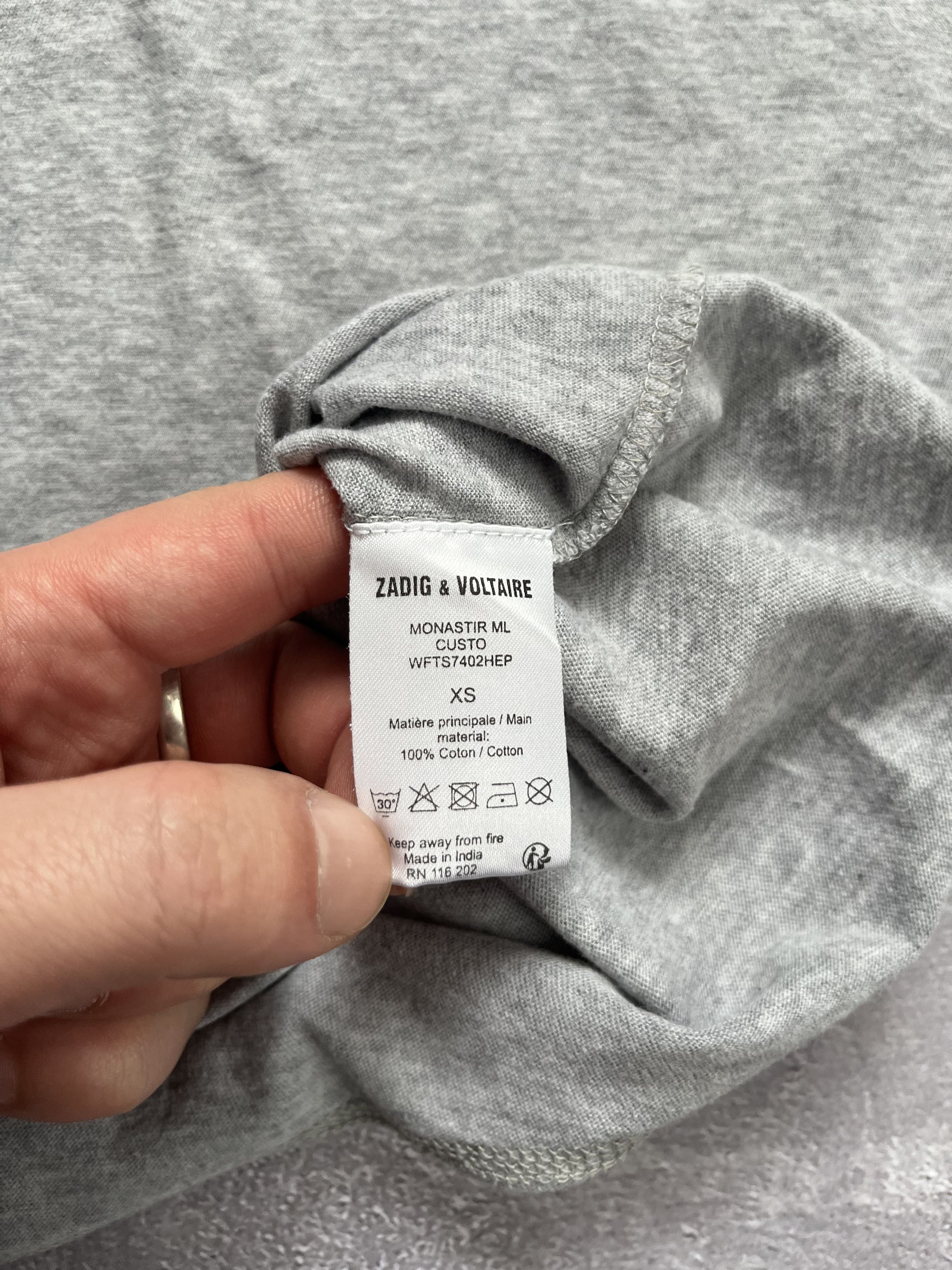 Zadig & Voltaire Zadig & Voltaire Monastir ML Custo Tunisien Skull Shirt Top Size XS / US 0-2 / IT 36-38 - 11 Thumbnail