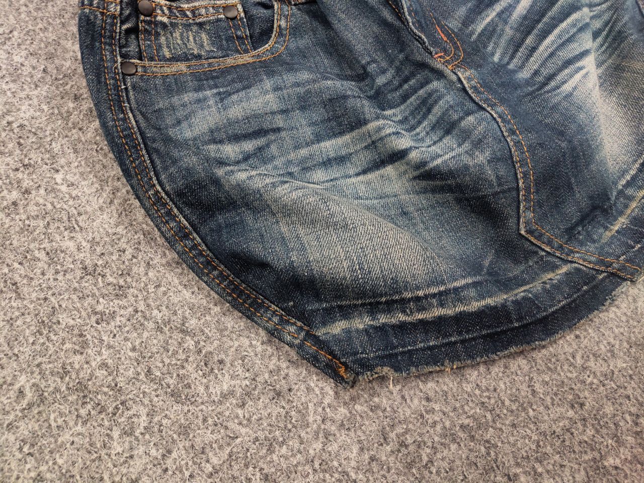 If Six Was Nine If Six Was Nine Sexy Vintage Japan Denim Mini Skirt Y2K Size 29" - 5 Thumbnail