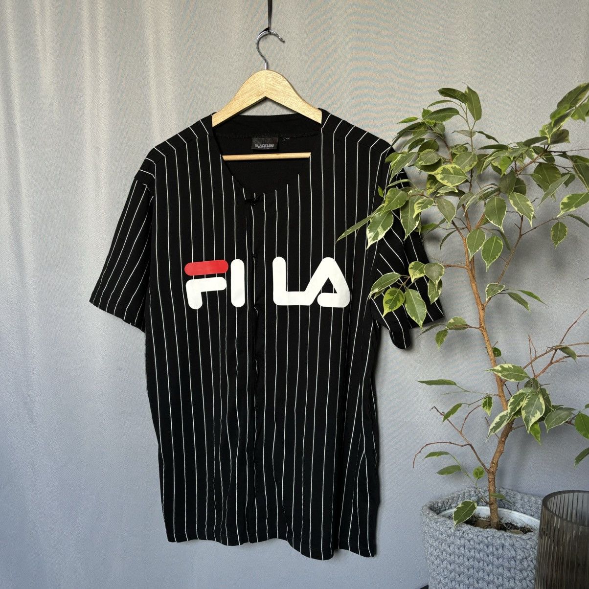 Fila Fila Black Label tee rare black large streetwear Size US L / EU 52-54 / 3 - 1 Thumbnail
