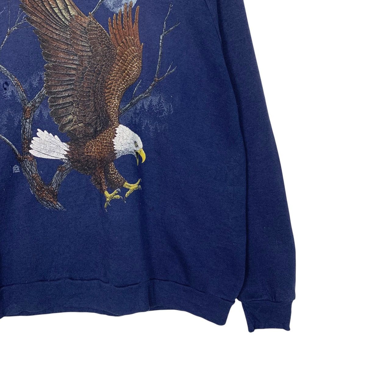 Vintage 90’s JERZEES Usa THE EAGLE Graphics Sweatshirt #3543-C162 Size US XXL / EU 58 / 5 - 7 Thumbnail