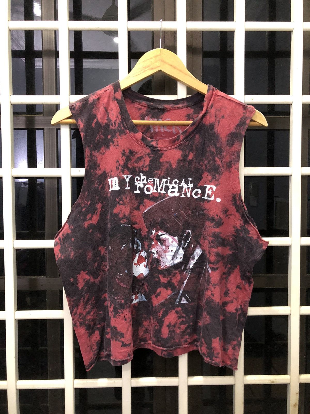 Bleach Tie Dye My Chemical Romance Punk Sleeveless Top