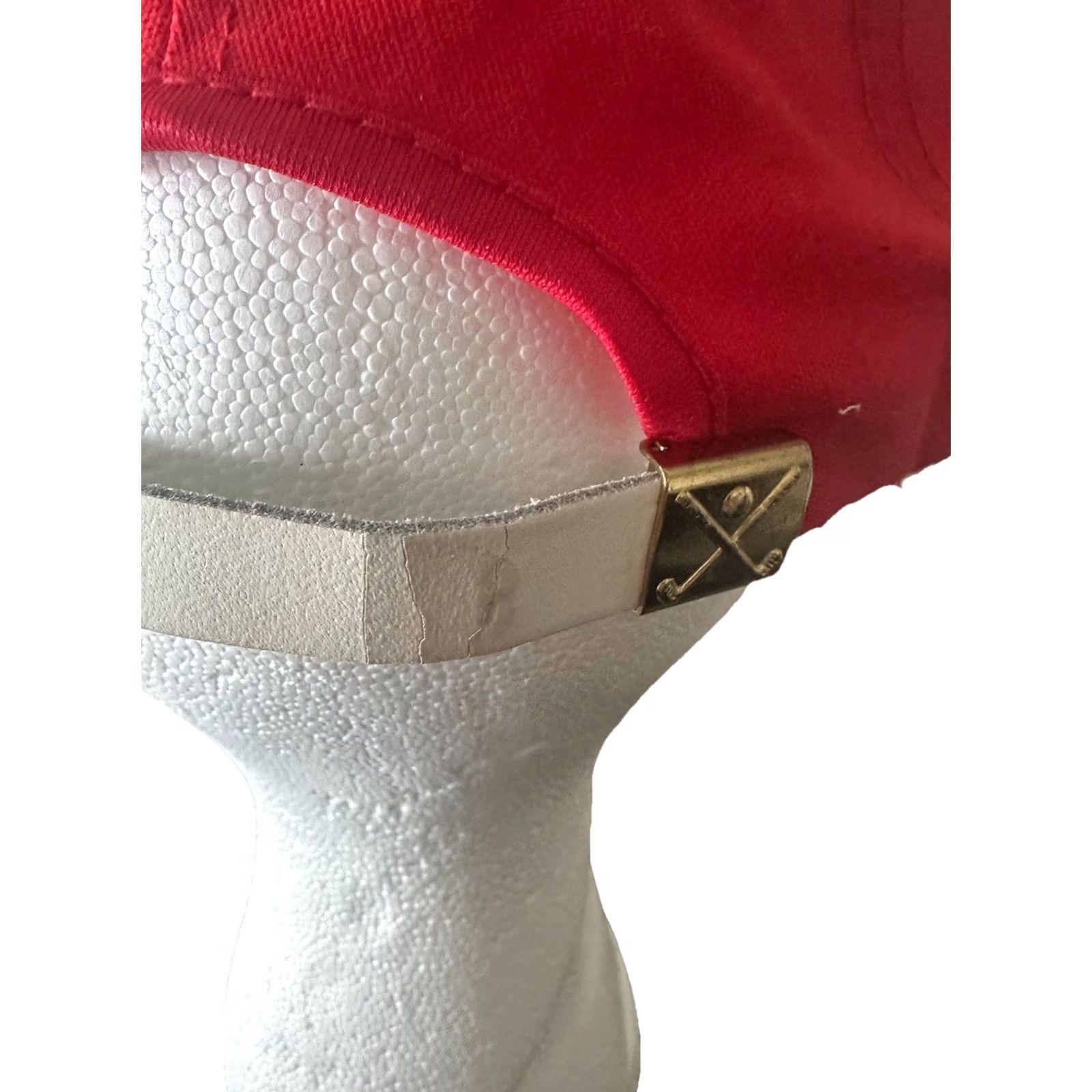 Vintage VINTAGE 80s DuPont Ribbon Strapback Hat Cap Made In USA Red NWOT Rare Cap Size ONE SIZE - 5 Thumbnail