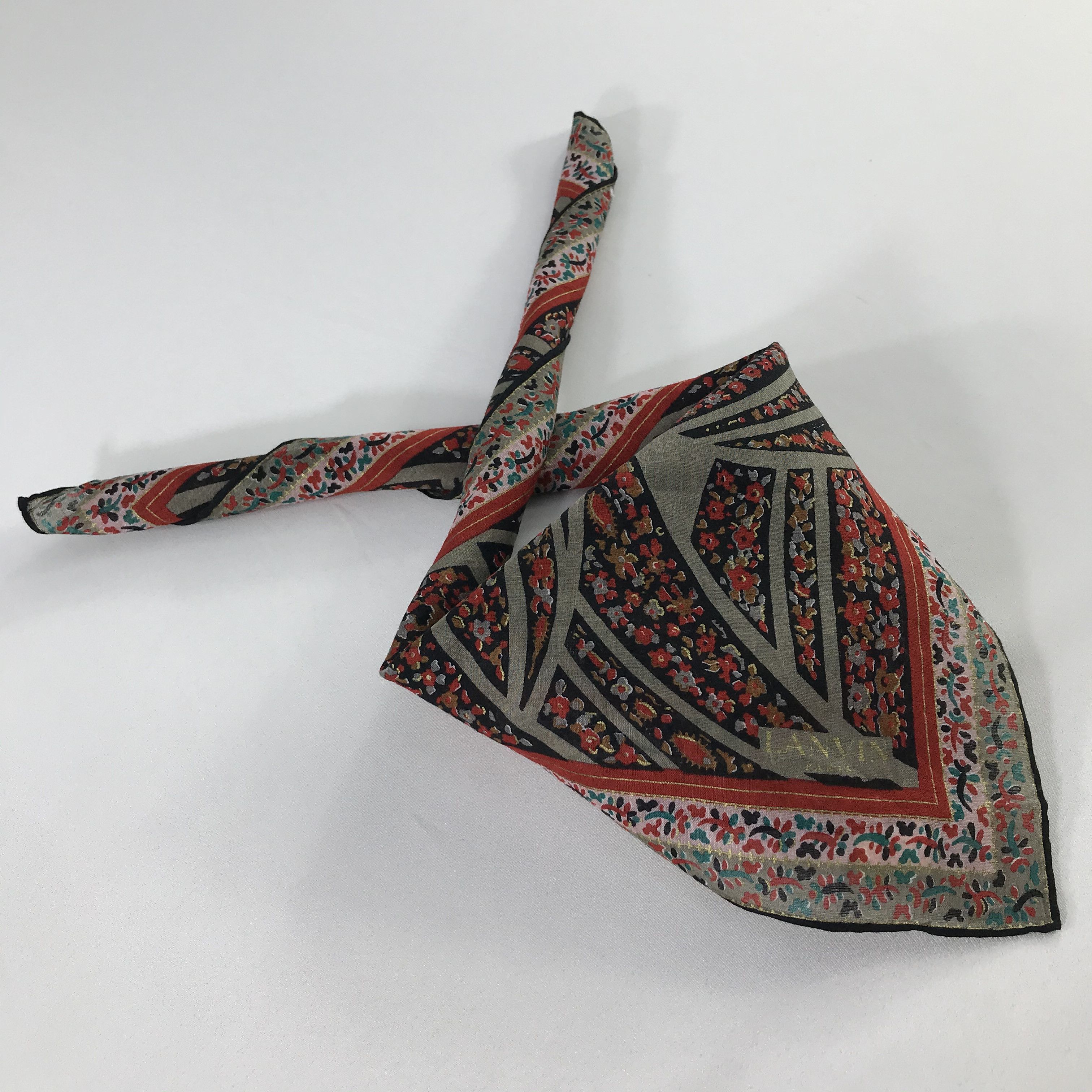 Lanvin × Vintage Lanvin Bandana/ Handkerchief / Neckerchief Size ONE SIZE - 2 Thumbnail