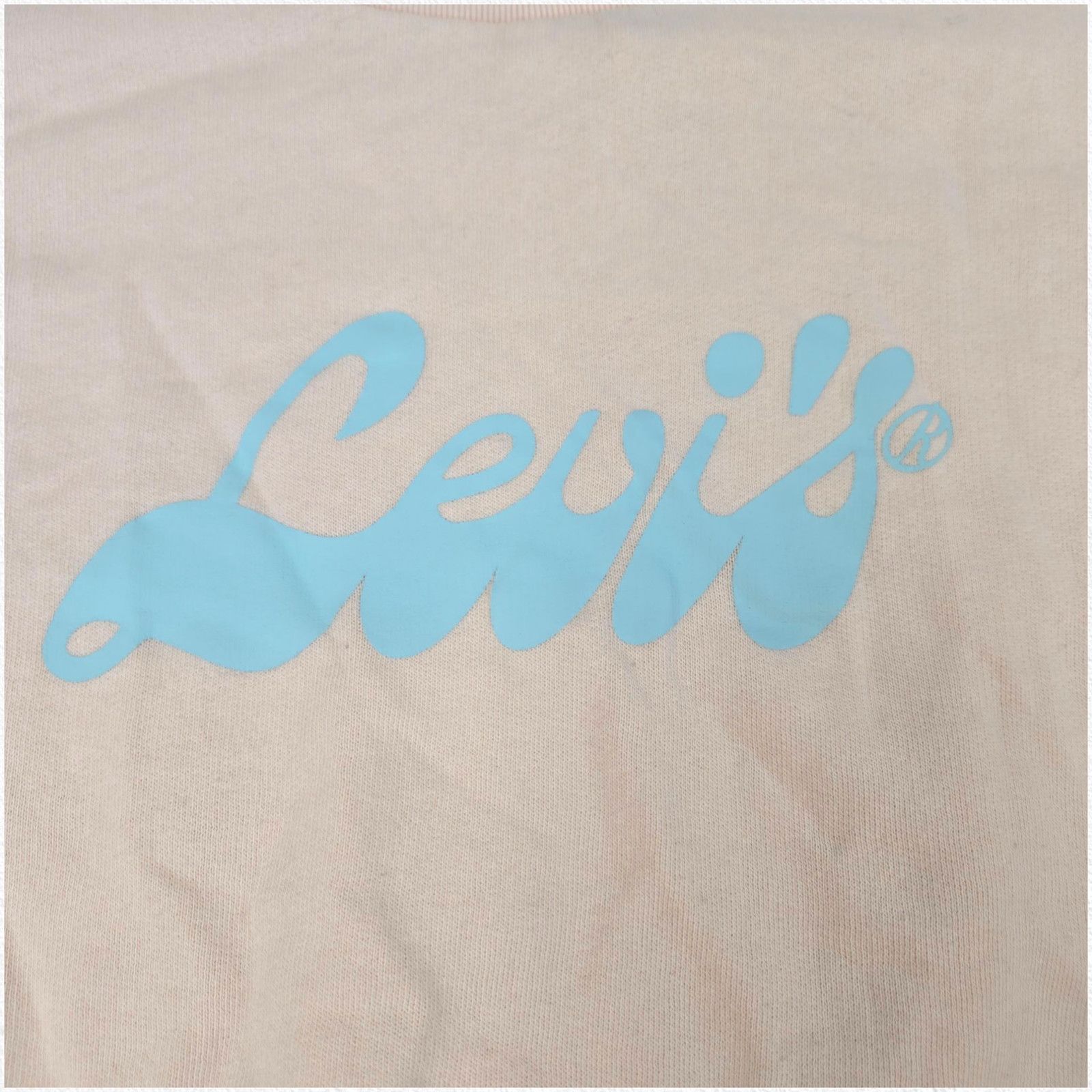 Levi's Levi's Peach Pink Graphic Logo Cropped Sweatshirt Size Small Size S / US 4 / IT 40 - 4 Thumbnail