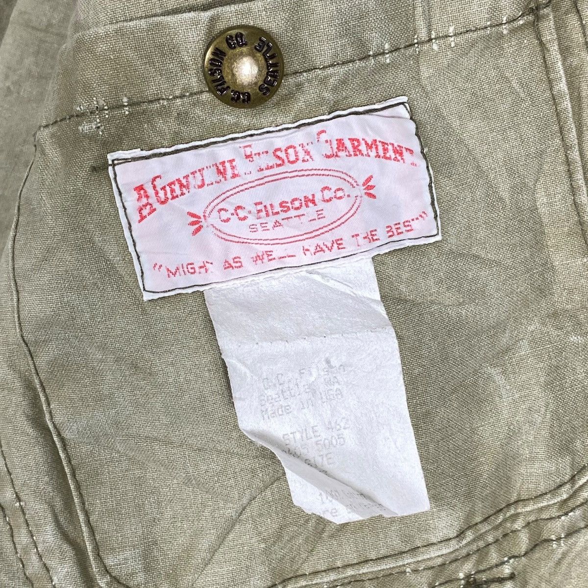 Filson Vintage 80's Filson Hunting Canvas Jacket Size US S / EU 44-46 / 1 - 11 Thumbnail