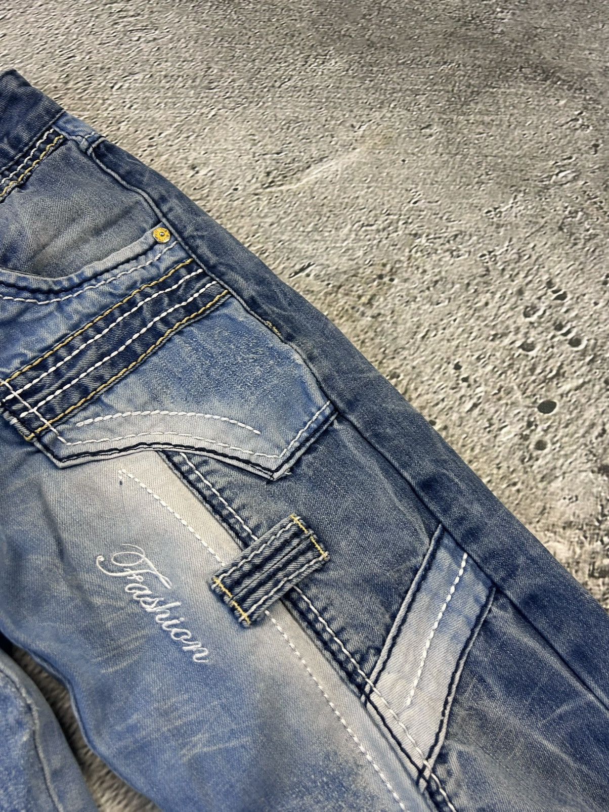 Japanese Brand × Vintage Japanese Brand Kosmo Lupo jeans big logo Vintage Swag Y2K Size US 30 / EU 46 - 3 Thumbnail