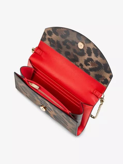 Christian Louboutin o1s1wg110225 Size: OS/Loubi 54 Clutch Bag in Leopard Size ONE SIZE - 4 Thumbnail