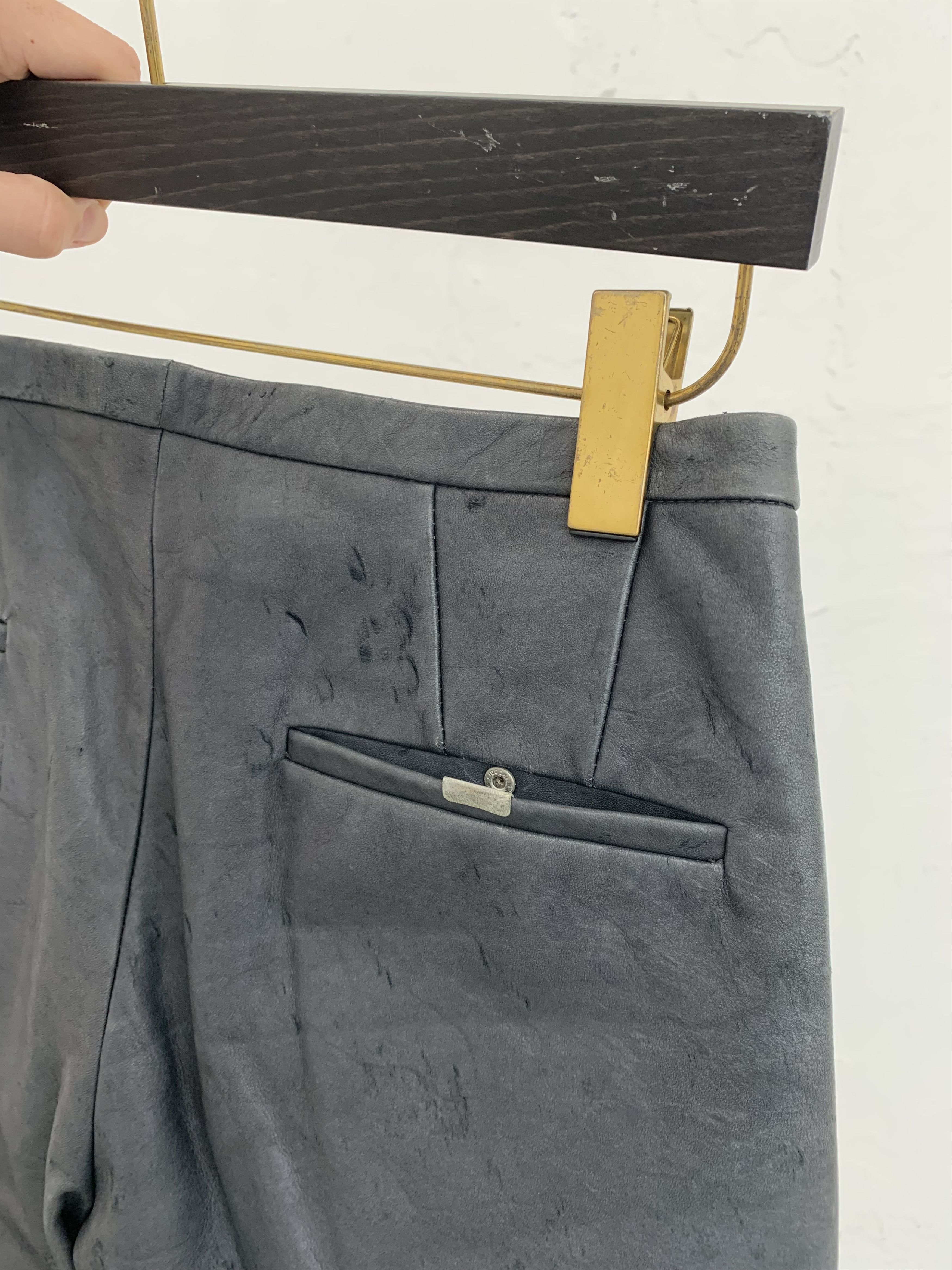 Carol Christian Poell SAMPLE CAROL CHRISTIAN POELL FALL 00 01 LEATHER PANTS Size US 32 / EU 48 - 9 Thumbnail