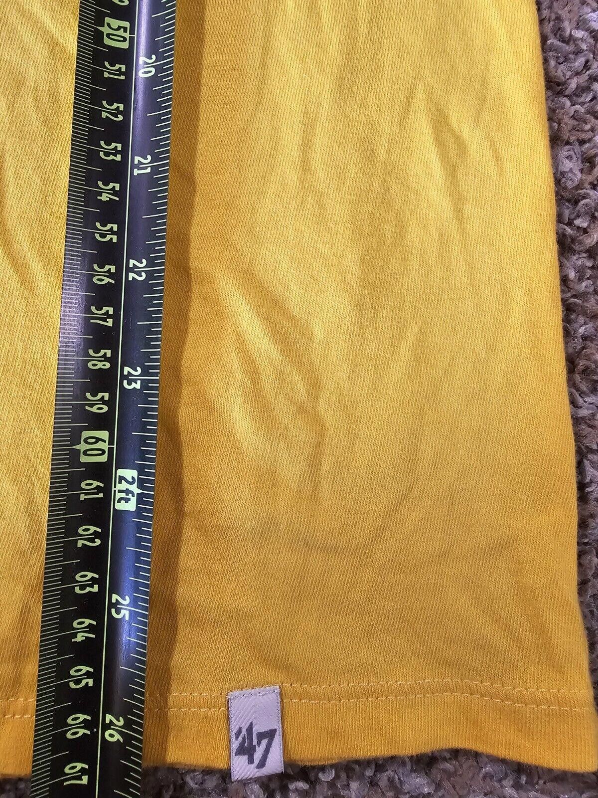 47 Brand 47 Brand Yellow NFL Green Bay Packers Football Tee Women’s L Size ONE SIZE - 4 Thumbnail