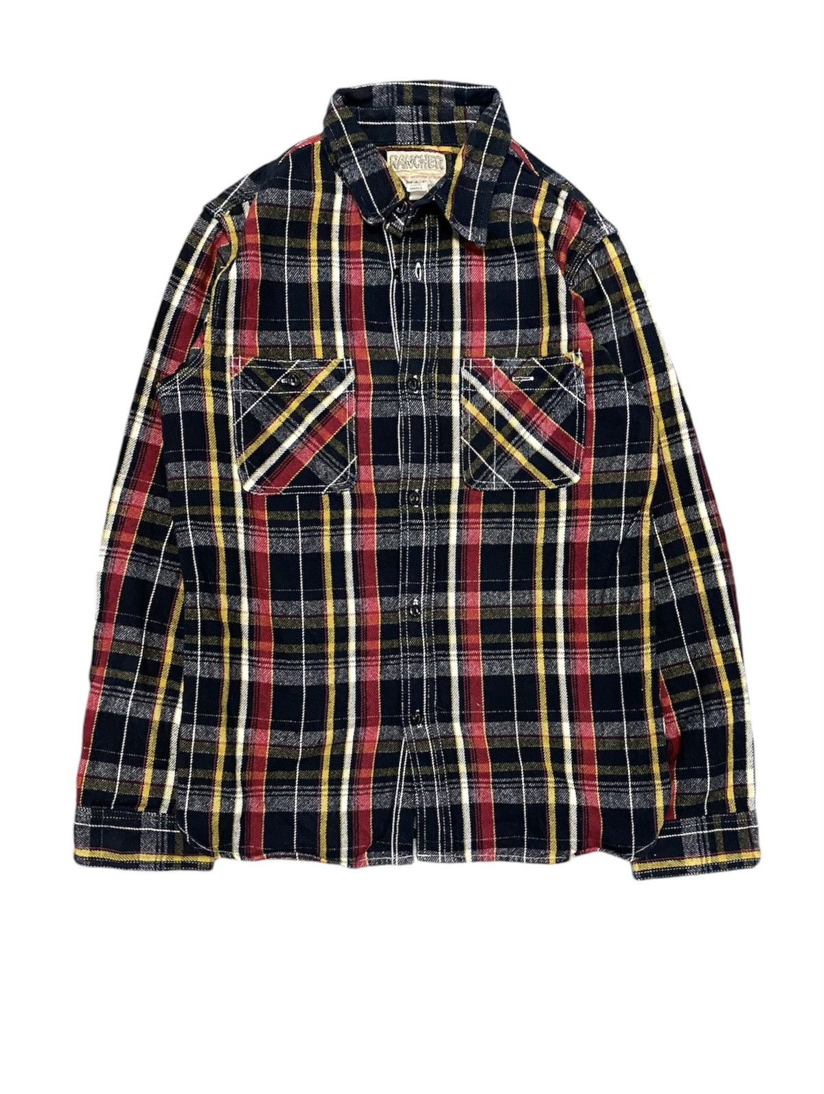 Vtg Rancher by Schott Heavy Flannel check