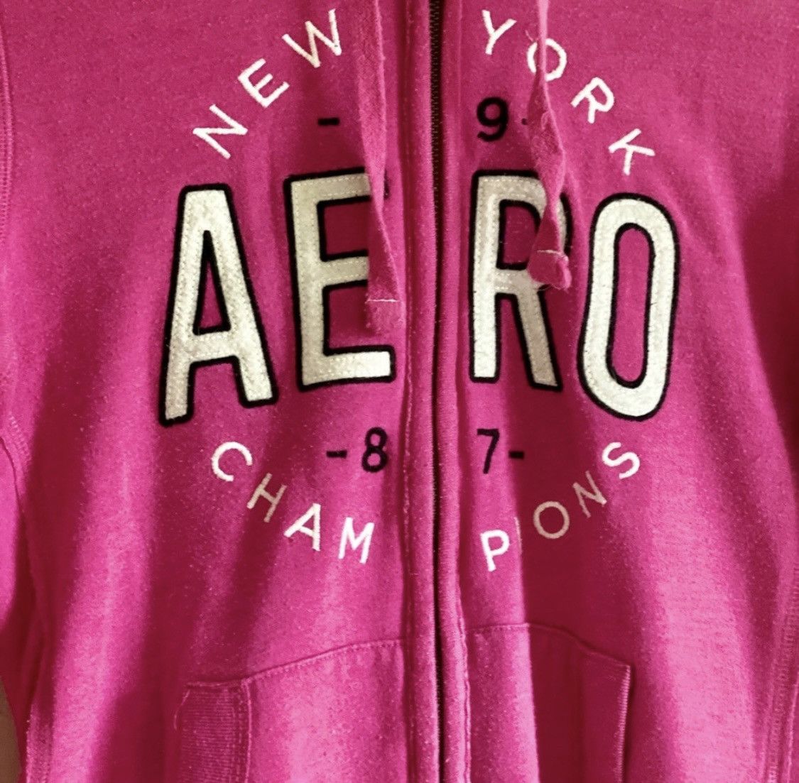 Aeropostale PINK AEROPOSTALE ZIP UP HOODIE Size M / US 6-8 / IT 42-44 - 3 Thumbnail