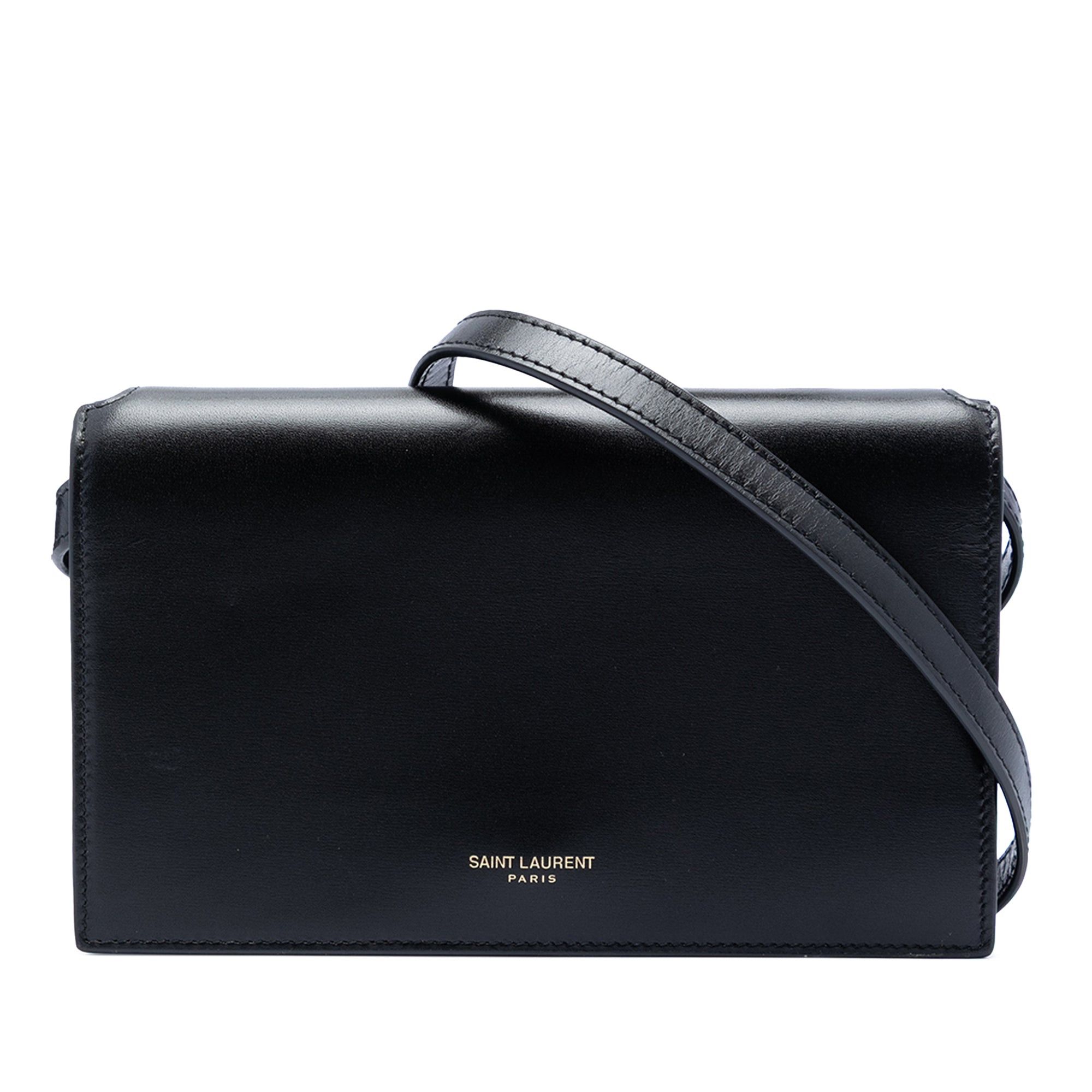 Saint Laurent Paris Smooth Calfskin Monogram Crossbody Size ONE SIZE - 1 Thumbnail