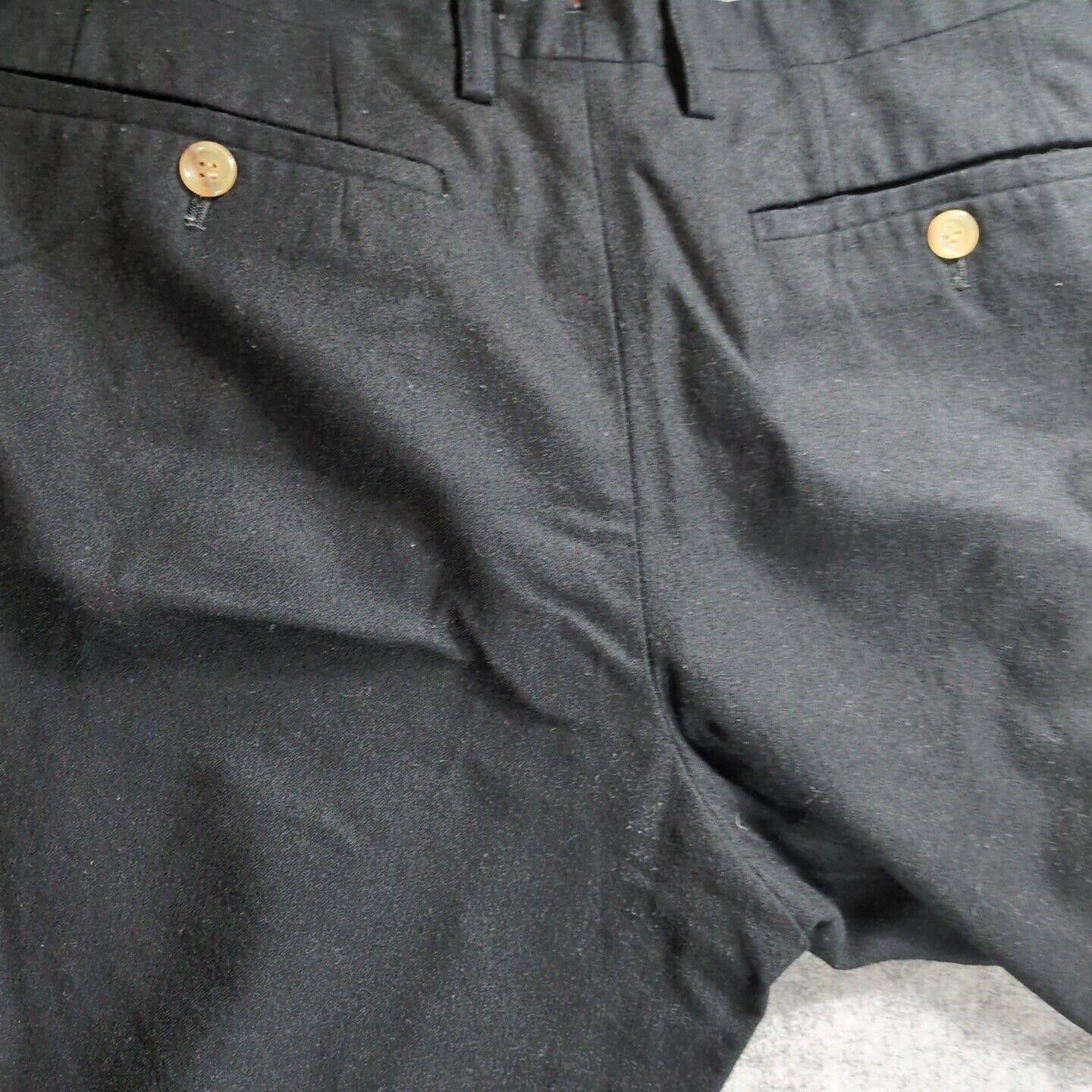 DIGAWEL DIGAWEL Slacks Black with Gray Stripes Size 3 (L) 100% Wool Size US 34 / EU 50 - 3 Thumbnail