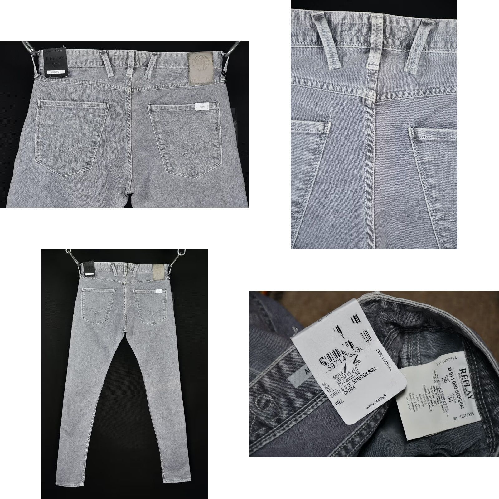 Replay REPLAY ANBASS M914 Slim Skinny Jeans W29 L34 Men Slim Size US 29 - 8 Thumbnail