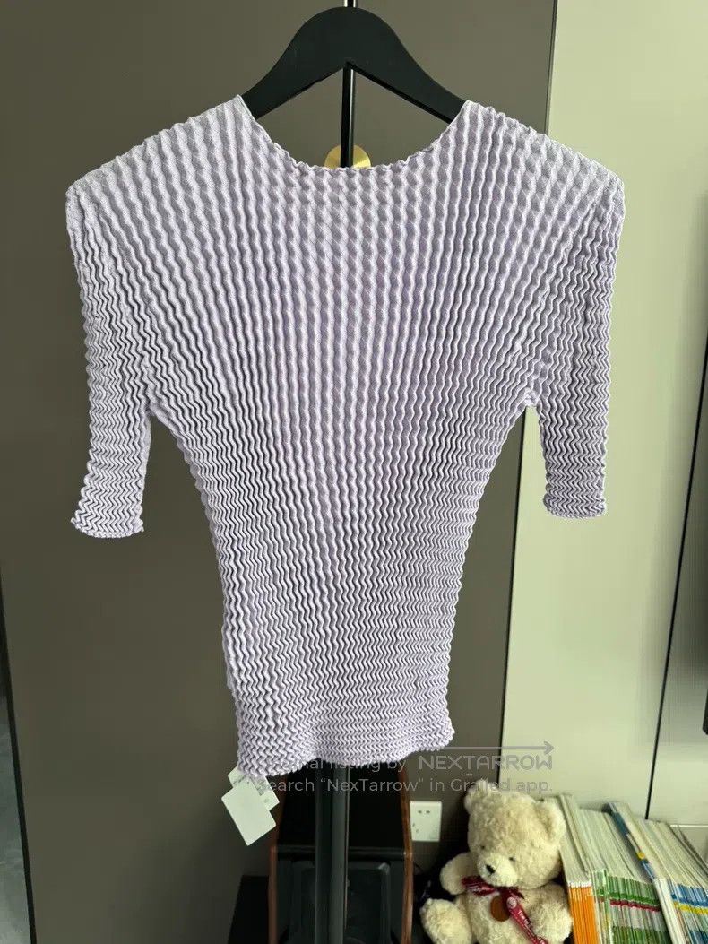 Issey Miyake Issey Miyake Main Line Bubble Pleated Color Block Cardigan Size M / US 6-8 / IT 42-44 - 2 Thumbnail