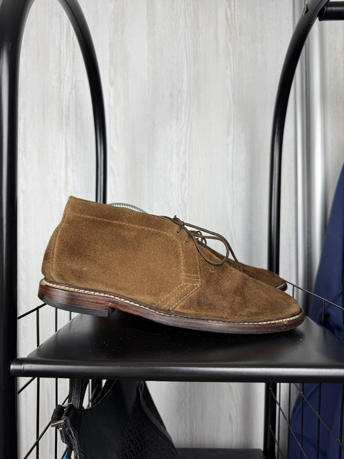Officine Creative Brown Faded Suede Hopkins Chukka Boots