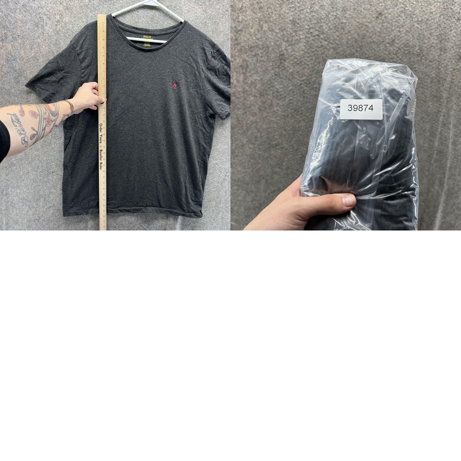 Polo Ralph Lauren Polo Ralph Lauren Shirt Mens XL Gray Crewneck Pony Heather Tee Casual Tagless Size US XL / EU 56 / 4 - 8 Thumbnail