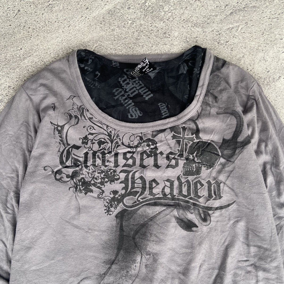 If Six Was Nine Clash Ahead Double Layer Poem Punk Style Size L / US 10 / IT 46 - 2 Thumbnail