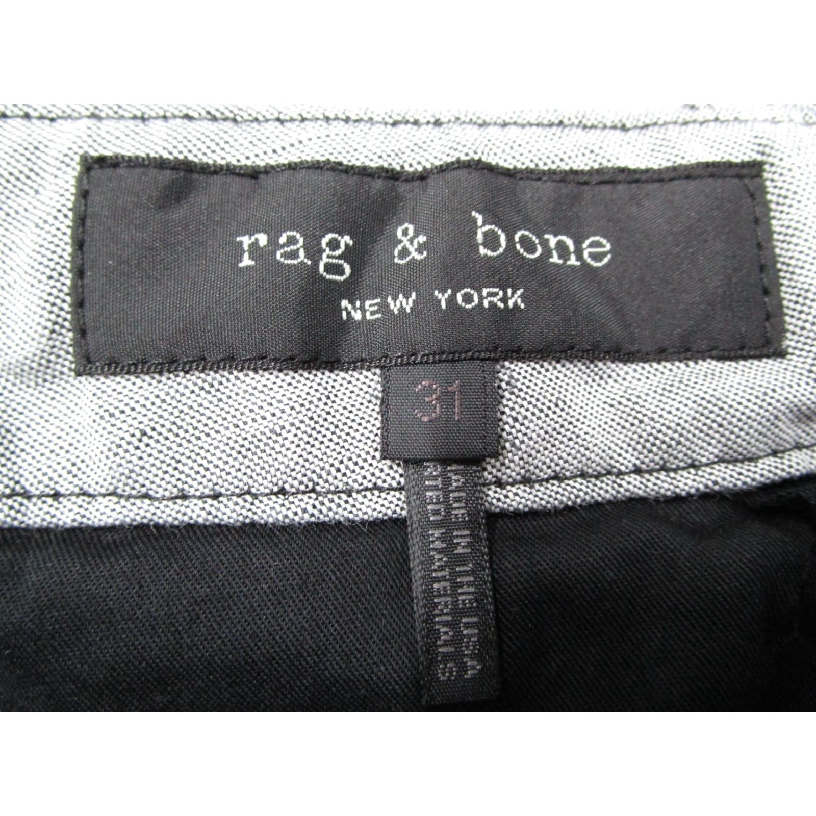 Rag & Bone Rag & Bone Shorts Mens 31 Gray Linen Blend Button Fly 9" Casual Resort Golf Walk Comfortable Pockets Flat Front Cotton Linen Gray 90s? Size US 31 - 2 Thumbnail