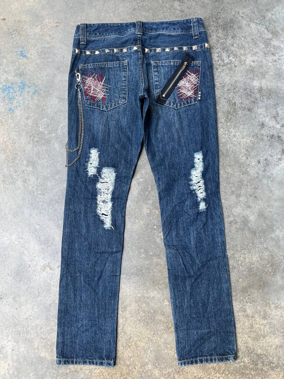 Japanese Brand VINTAGE JAPANESE BRAND DISTRESSED PUNK BONDAGE STYLE Size US 34 / EU 50 - 5 Thumbnail