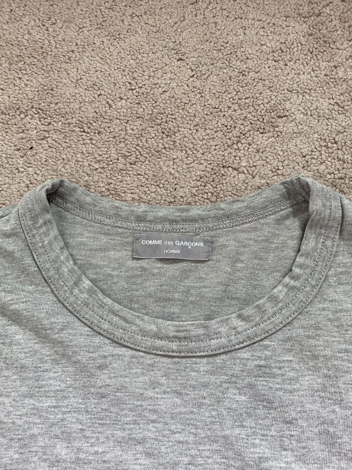 Comme des Garcons 2001 Flower Logo Tee (Grey) Size US M / EU 48-50 / 2 - 14 Thumbnail