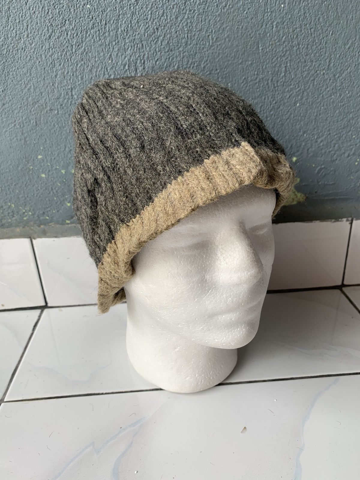 Vintage Vintage Knittted Hat Made In Usa Size ONE SIZE - 1 Thumbnail