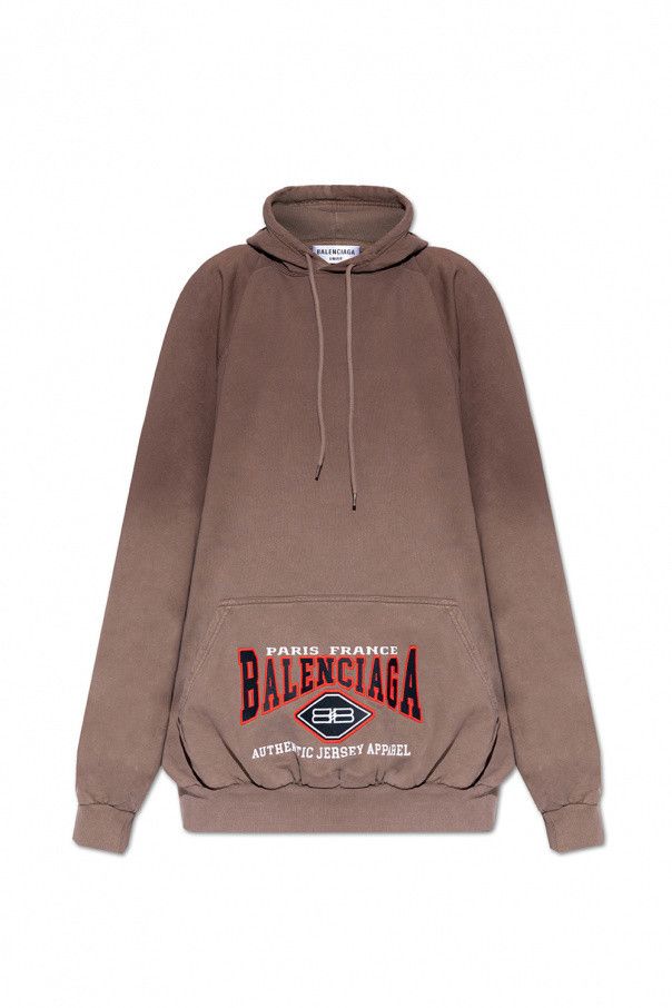 Balenciaga o1la1rc1a1124 B Authentic Oversized Hoodie in Taupe Size XS / US 0-2 / IT 36-38 - 1 Thumbnail