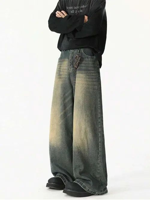 Jean Vintage 2000s Retro Denim Jeans Washed Size US 32 / EU 48 - 3 Thumbnail
