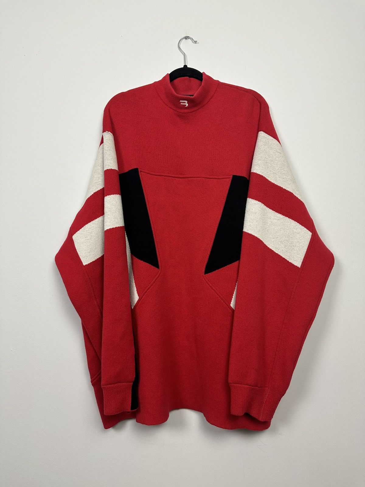 Balenciaga Sport B Boxy Knit Size US L / EU 52-54 / 3 - 1 Thumbnail