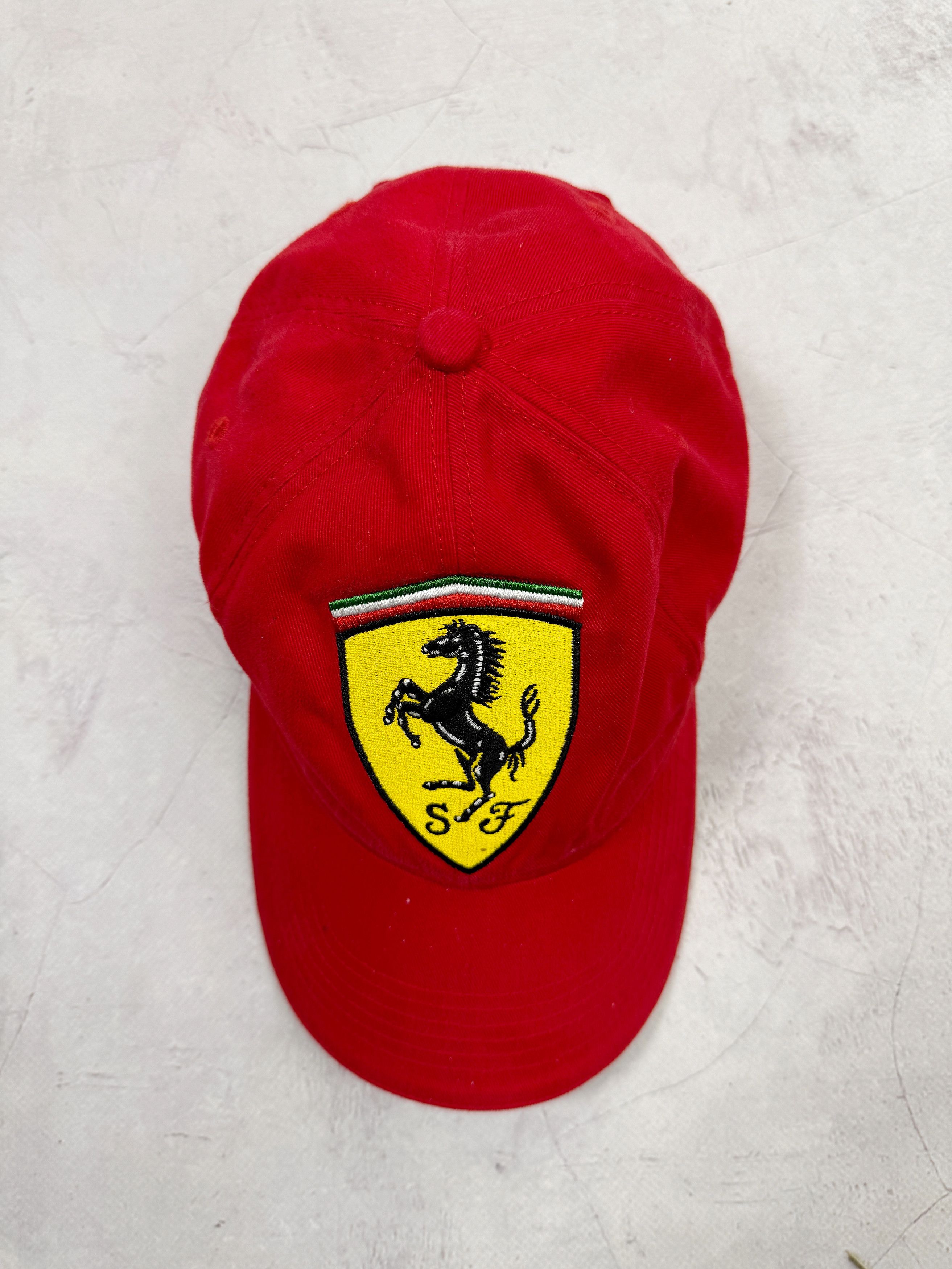 Ferrari × Formula 1 Vintage Ferrari Baseball Cap Big Embroidered Logo Size ONE SIZE - 4 Thumbnail