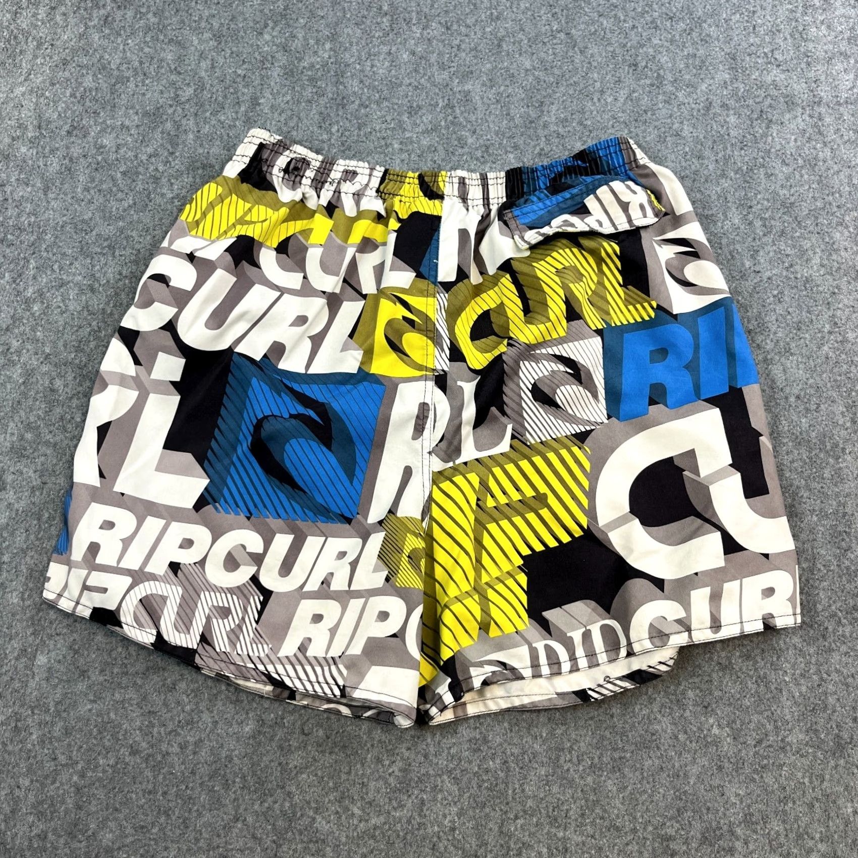 Rip Curl VINTAGE Rip Curl Mens Shorts Swimming Trunks Medium Swimwear Logo Spellout Y2K Multicoloured Pockets Mens Size US 31 - 2 Thumbnail