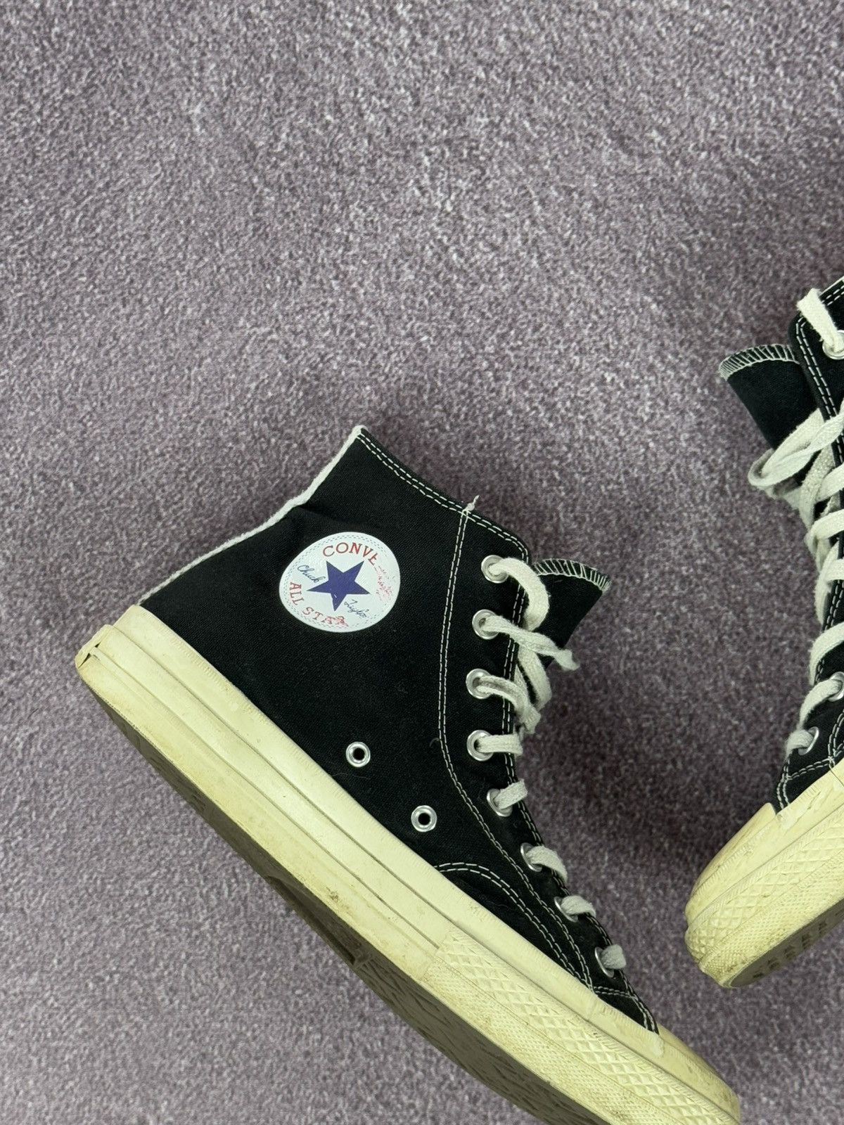 Comme des Garcons PLAY Converse x Play Comme Des Garcons High Top Sneakers Size US 9 / EU 42 - 6 Thumbnail