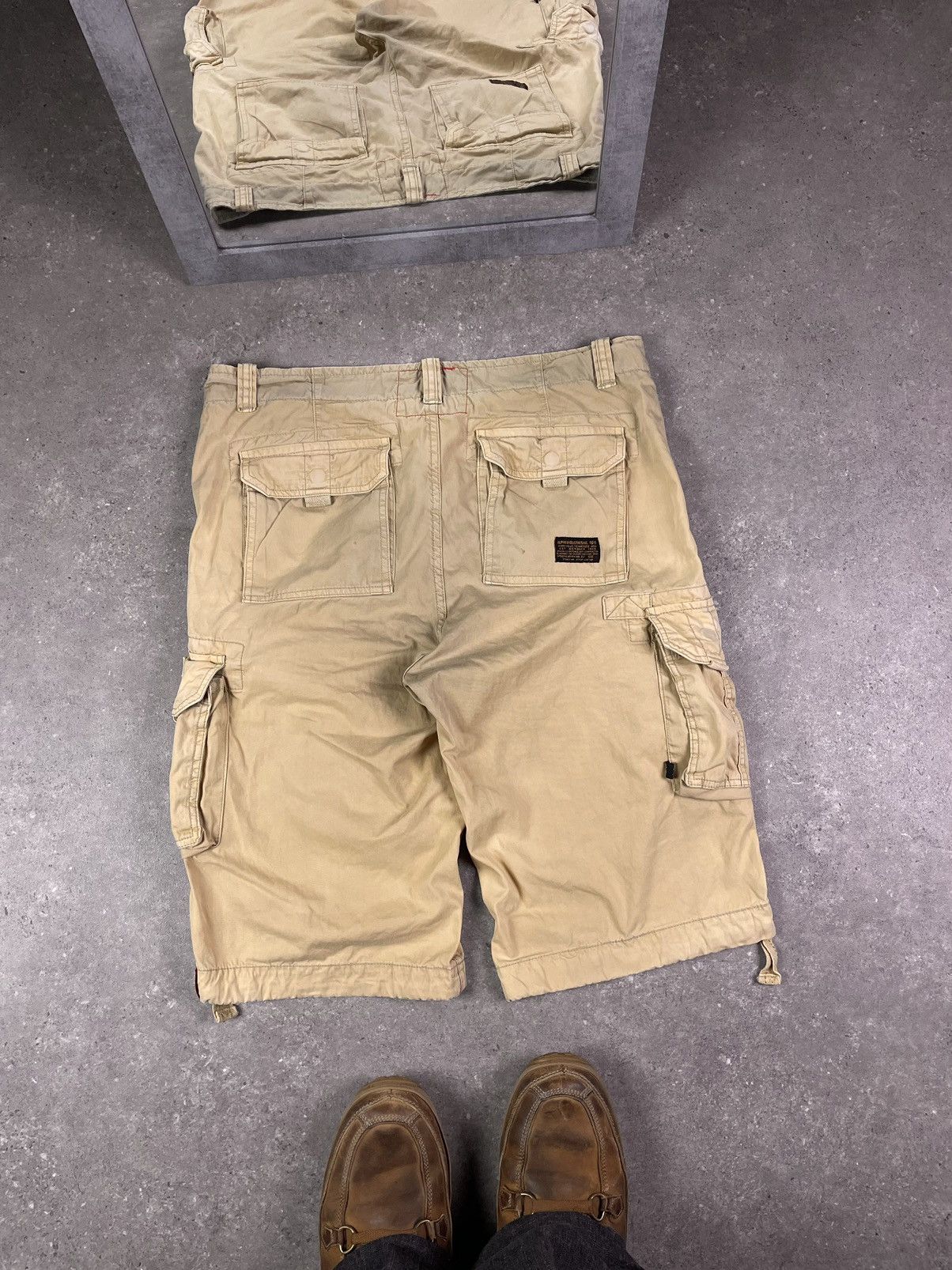 Alpha Industries × Vintage Vintage Alpha Industries Military Y2K Cargo Shorts Size US 36 / EU 52 - 2 Thumbnail