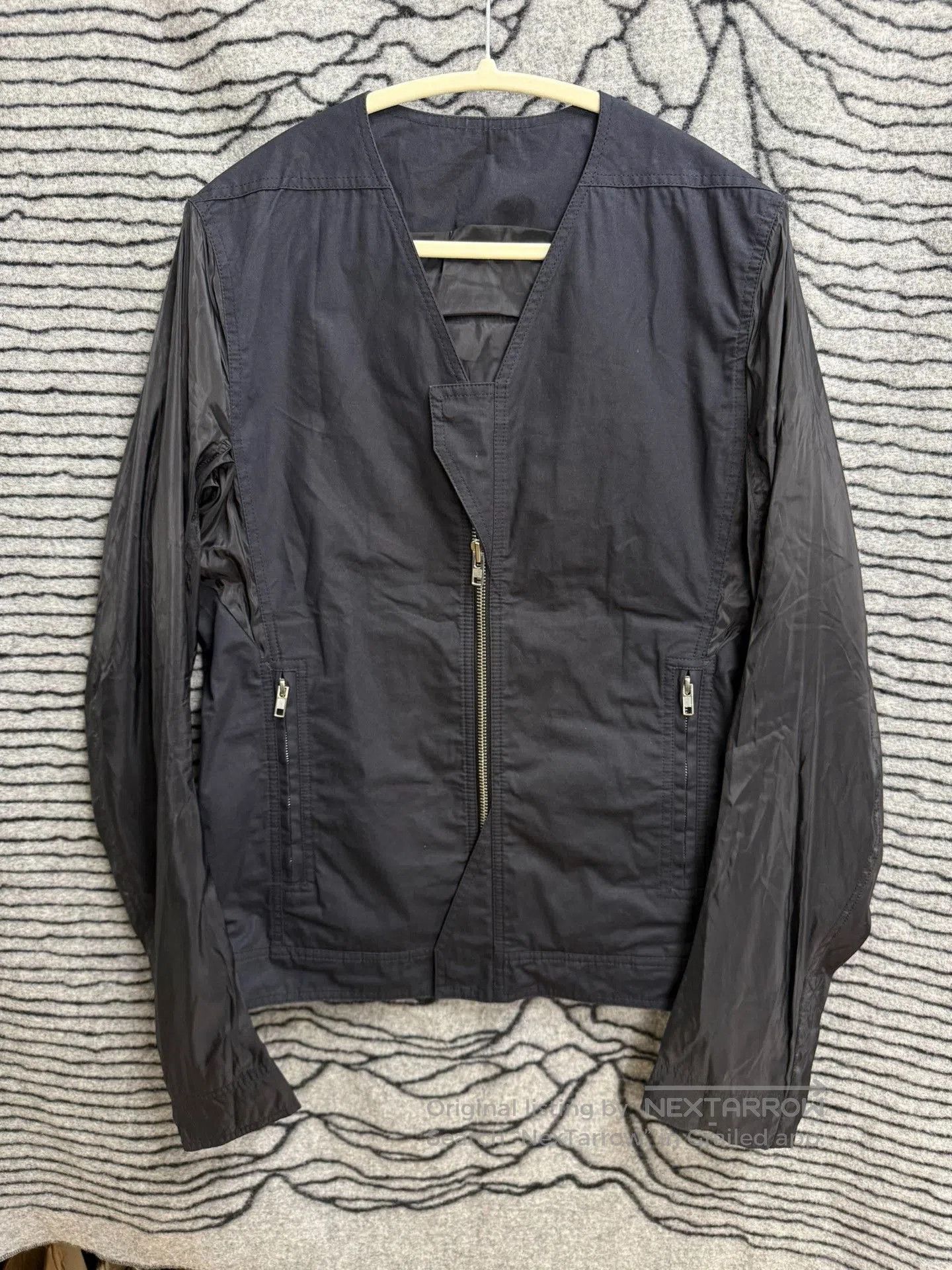 Rick Owens Rick Owens Mesh Leather Collarless Jacket. Size US L / EU 52-54 / 3 - 2 Thumbnail
