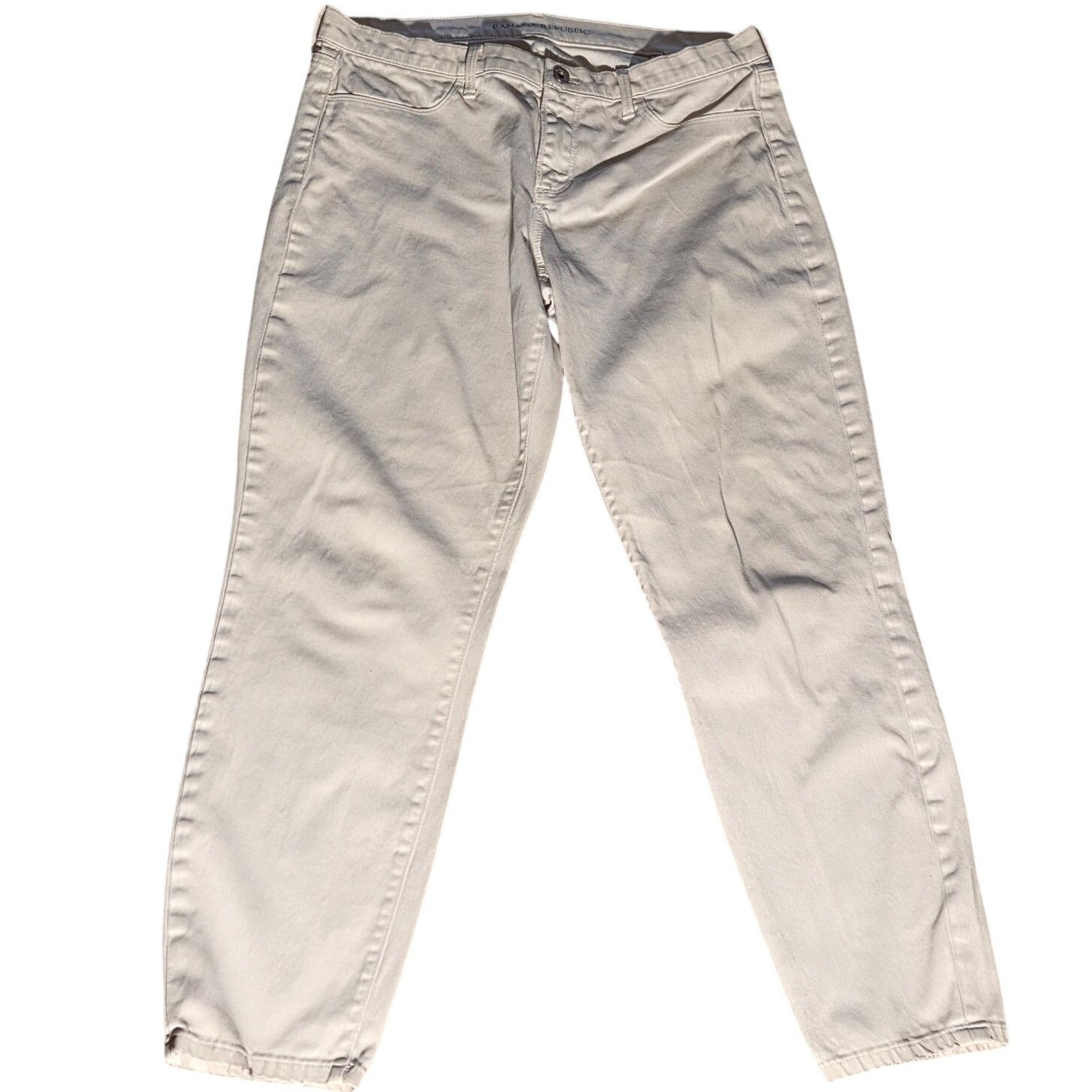Banana Republic Chic White Banana Republic Women's Pants - Size 29 Size 29" - 1 Thumbnail