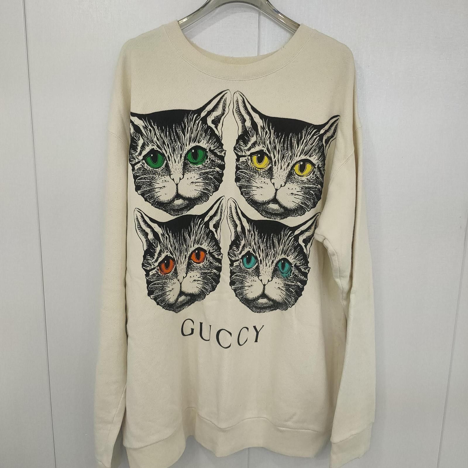 Gucci Gucci Cat Print Sweatshirt Size L Size L / US 10 / IT 46 - 1 Thumbnail