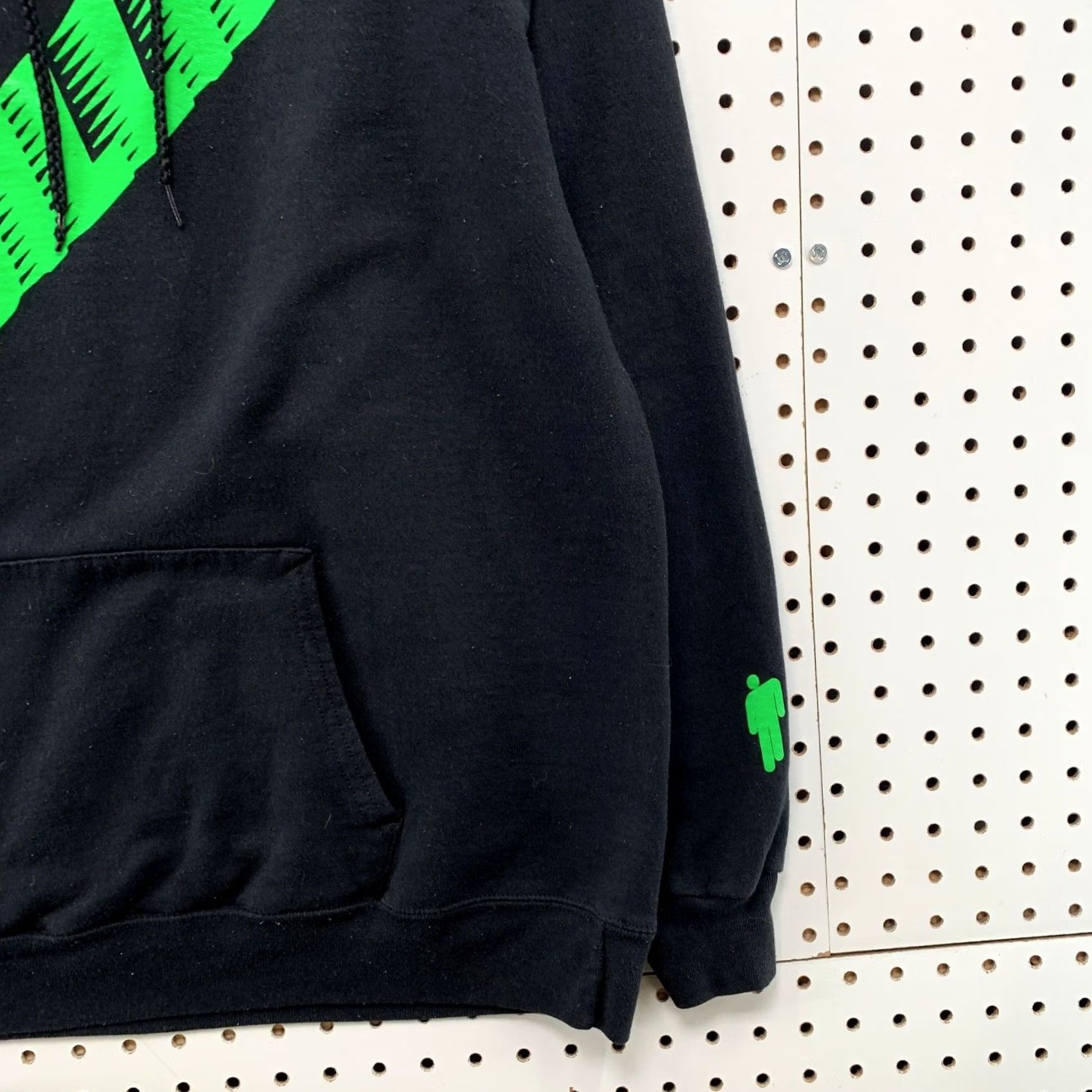 Vintage Billie Eilish Hoodie Sweatshirt Mens Large Black Green 2020 Tour Racing Graphic Size US L / EU 52-54 / 3 - 7 Thumbnail