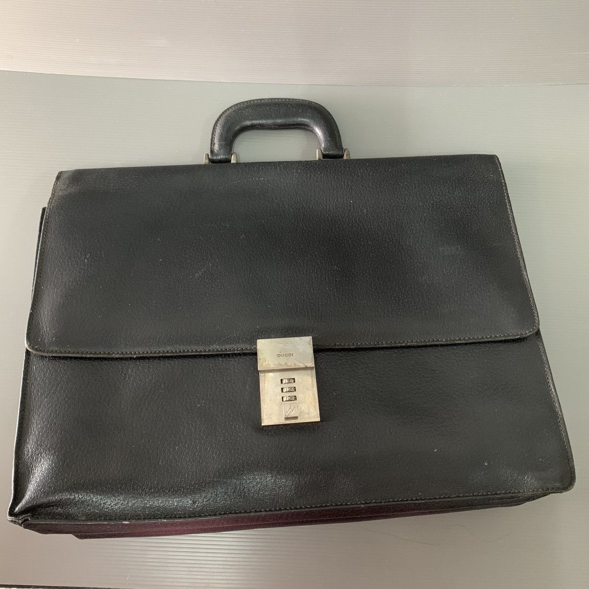 Gucci Gucci Leather Black Briefcase Bag Size ONE SIZE - 12 Thumbnail