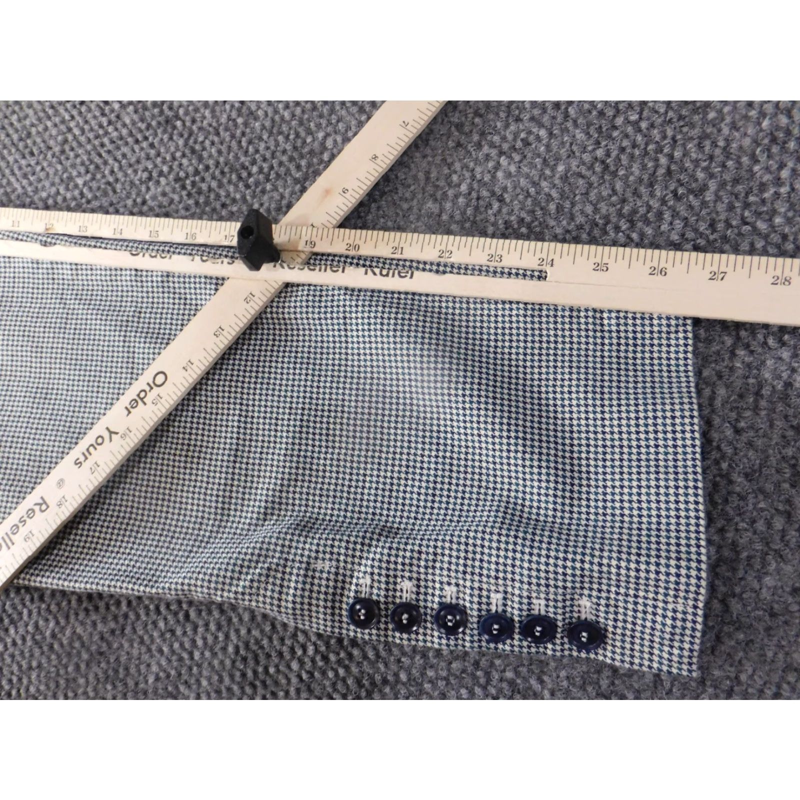 Talbots Talbots Pants Women 12 Blue Plaid Chino Straight Classic Stretch Casual Knit Size 24" / US 00 / IT 34 - 7 Thumbnail