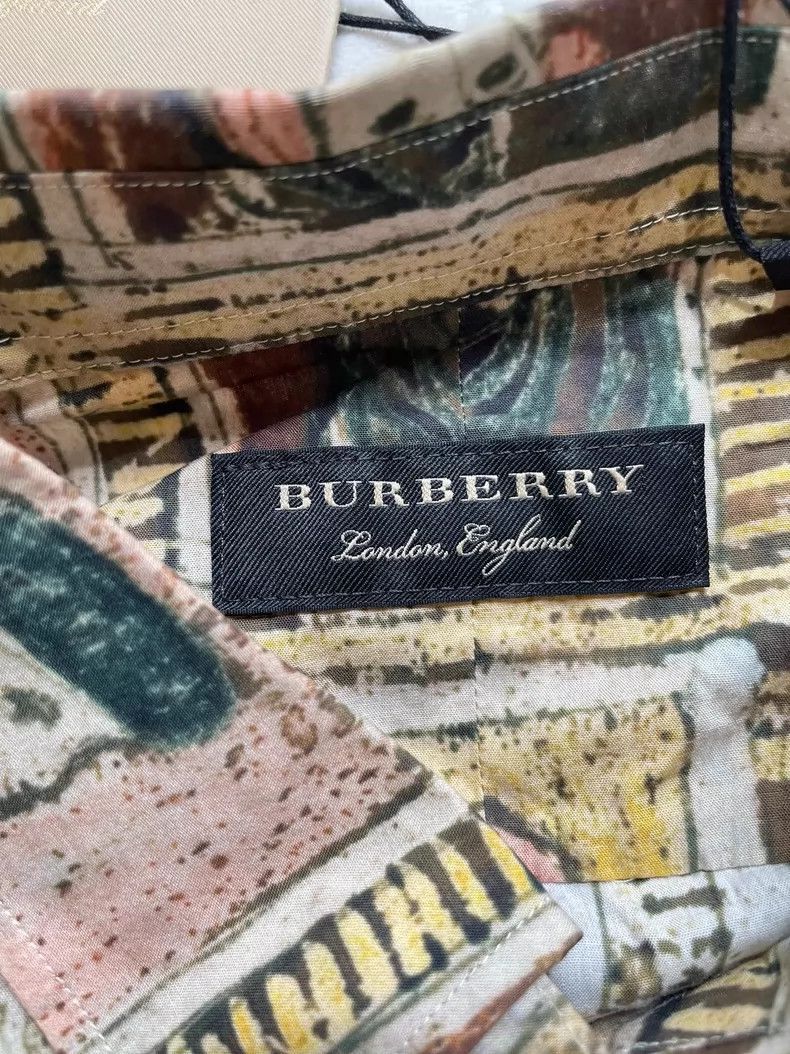 Burberry Burberry Burberry Artistic Print Long Sleeve Shirt-2507 Size US M / EU 48-50 / 2 - 3 Thumbnail