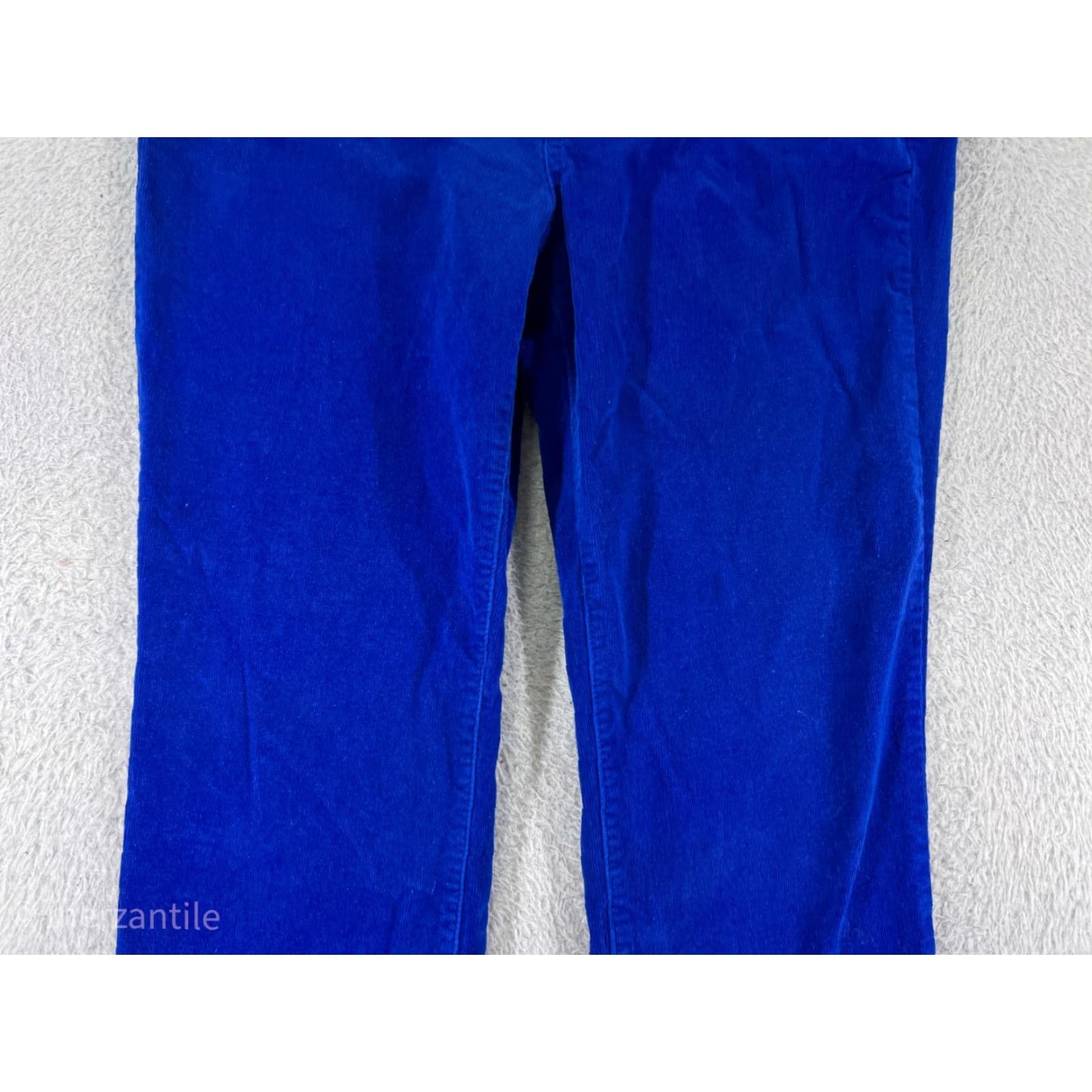 Vintage YMI Pants Womens 14 Blue Corduroy Cotton Blend Straight Leg Fleur De Lis Shirt Size 30" / US 8 / IT 44 - 7 Thumbnail