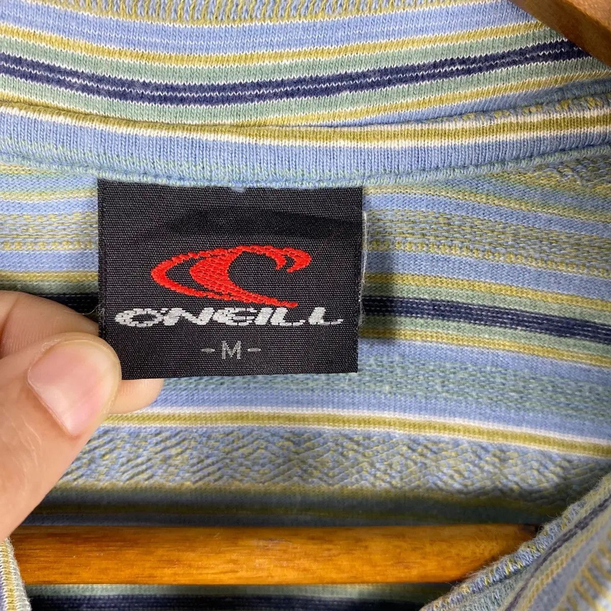 O'Neill Vintage 90's O'NEILL TomTom Graphic Surfing Polo Shirt Size US M / EU 48-50 / 2 - 6 Thumbnail