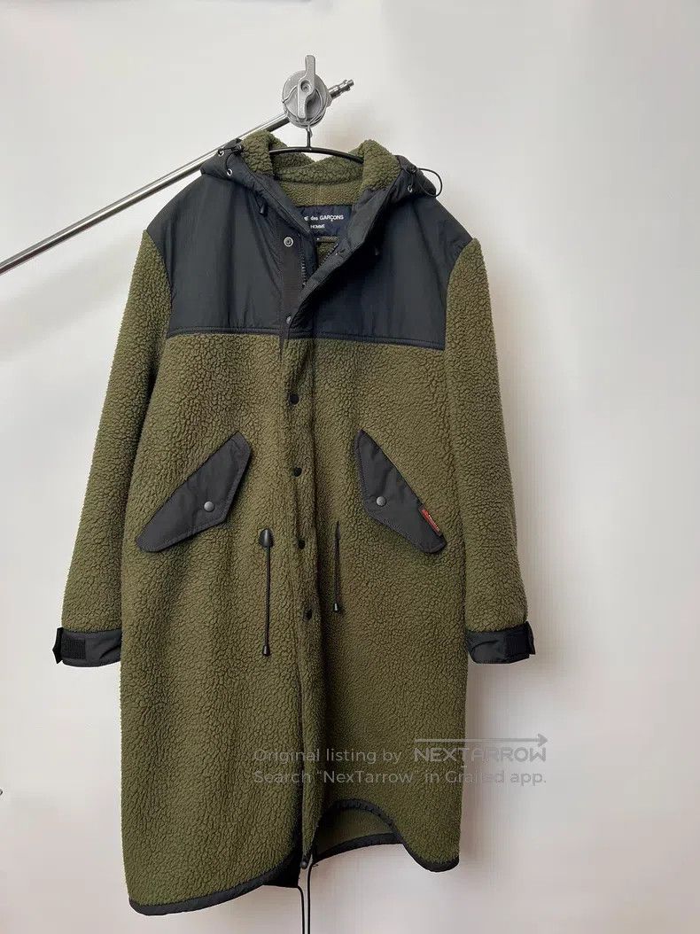Comme des Garcons Comme des Garcons Moss green fleece hooded cotton jacket Size US S / EU 44-46 / 1 - 2 Thumbnail