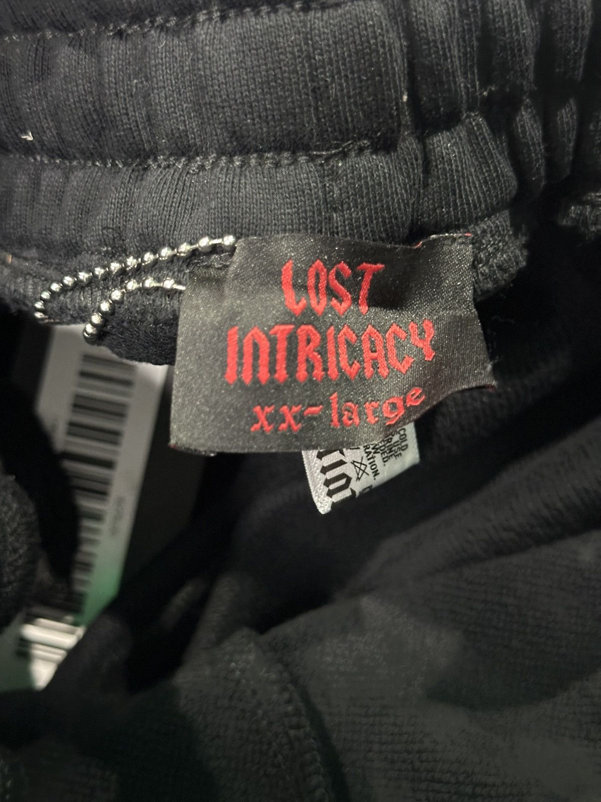LOST INTRICACY Lost intricacy “Black/White” MITT sweatpants XX-Large Size US 40 / EU 56 - 2 Thumbnail