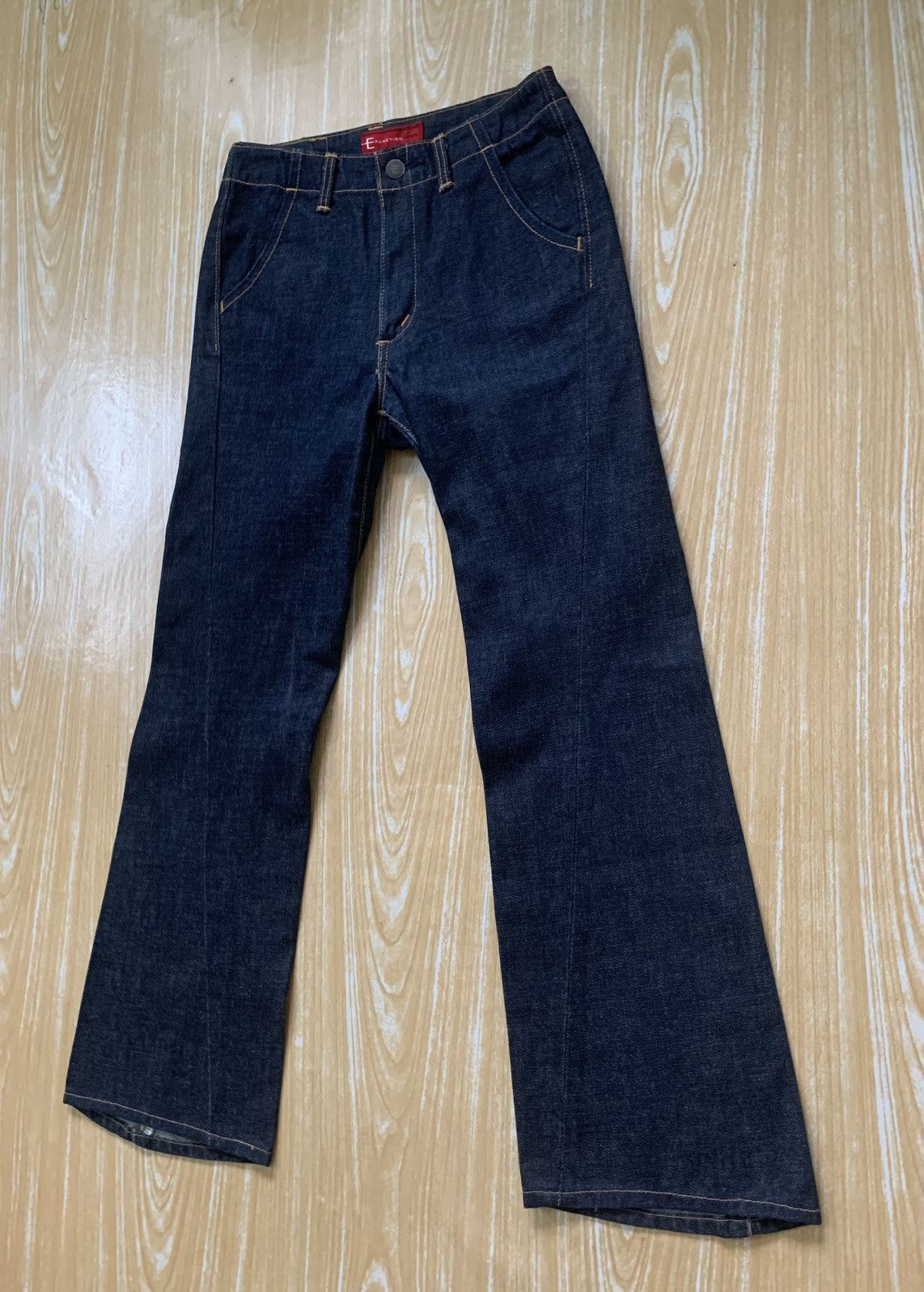 Edwin × Japanese Brand 🔥 Edwin E Function For Youth Flare Denim Jeans Pants Size 25" / US 0 / IT 36 - 5 Thumbnail