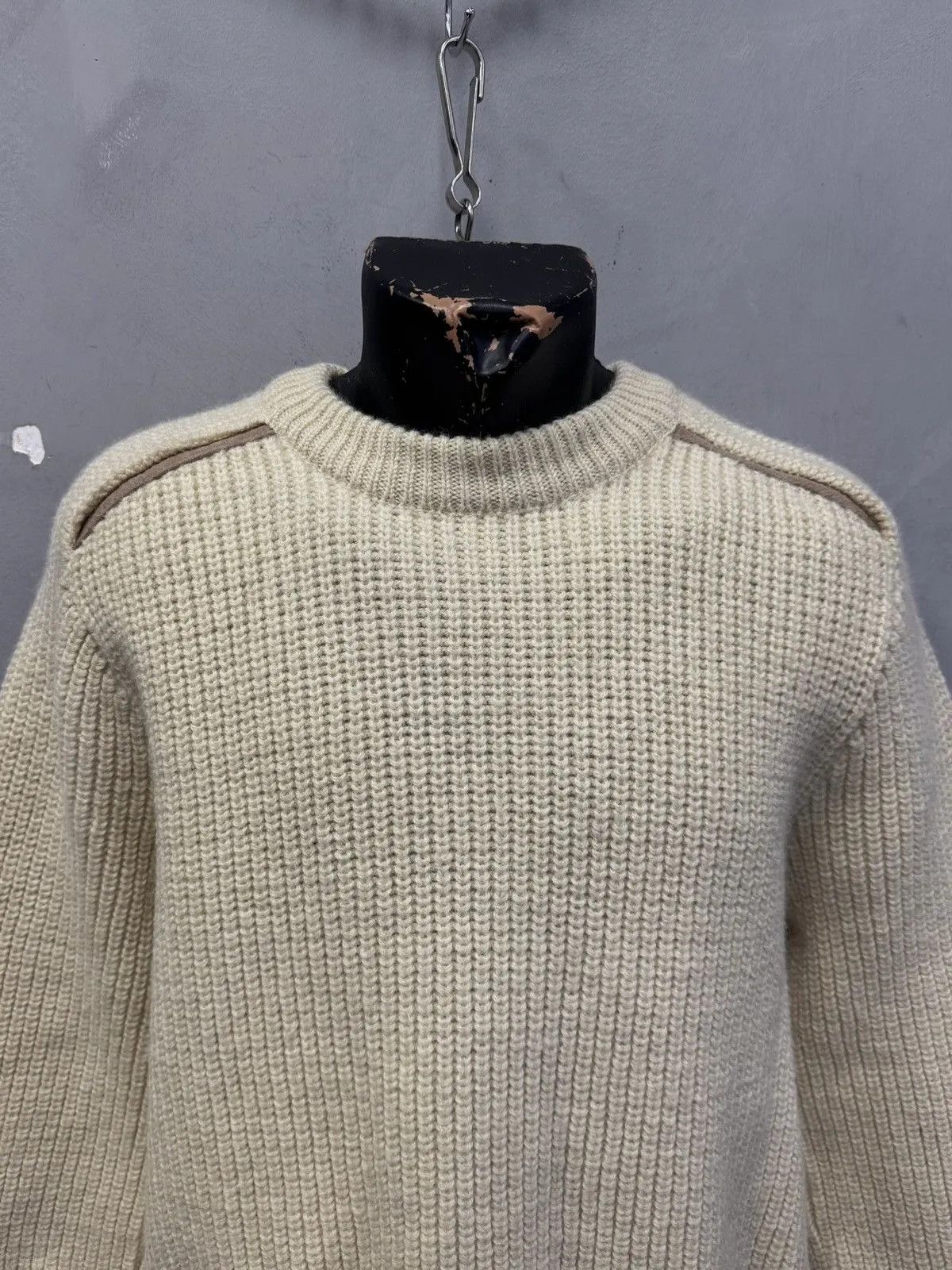 Vintage Vintage Beige Sweater Burberry Wool Y2K Knit Nova Check Size US M / EU 48-50 / 2 - 2 Thumbnail