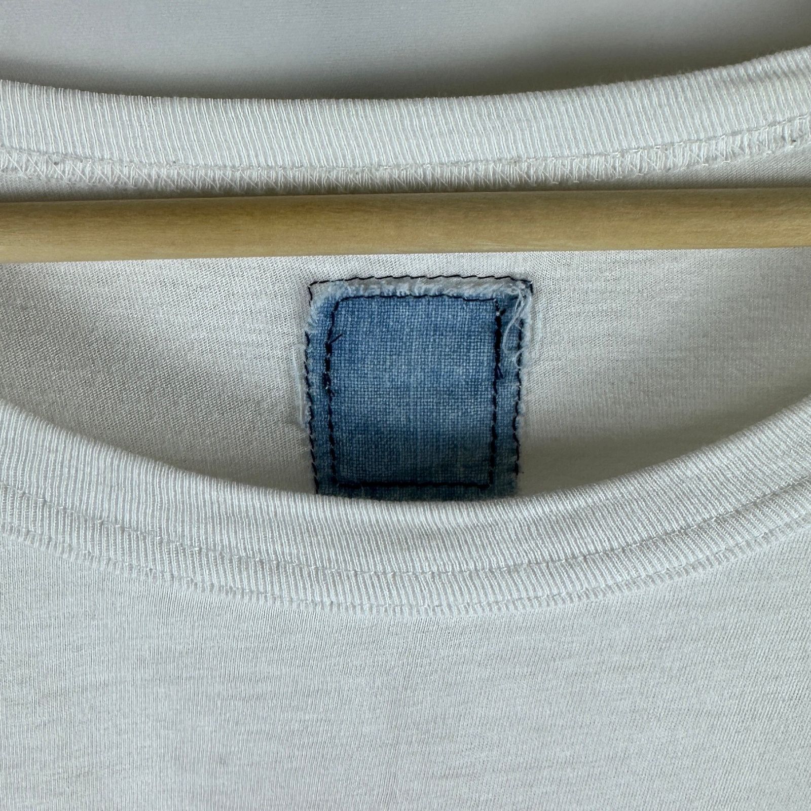 Visvim Indigo Camping Trading Post White Print Jumbo Tee Size US L / EU 52-54 / 3 - 3 Thumbnail