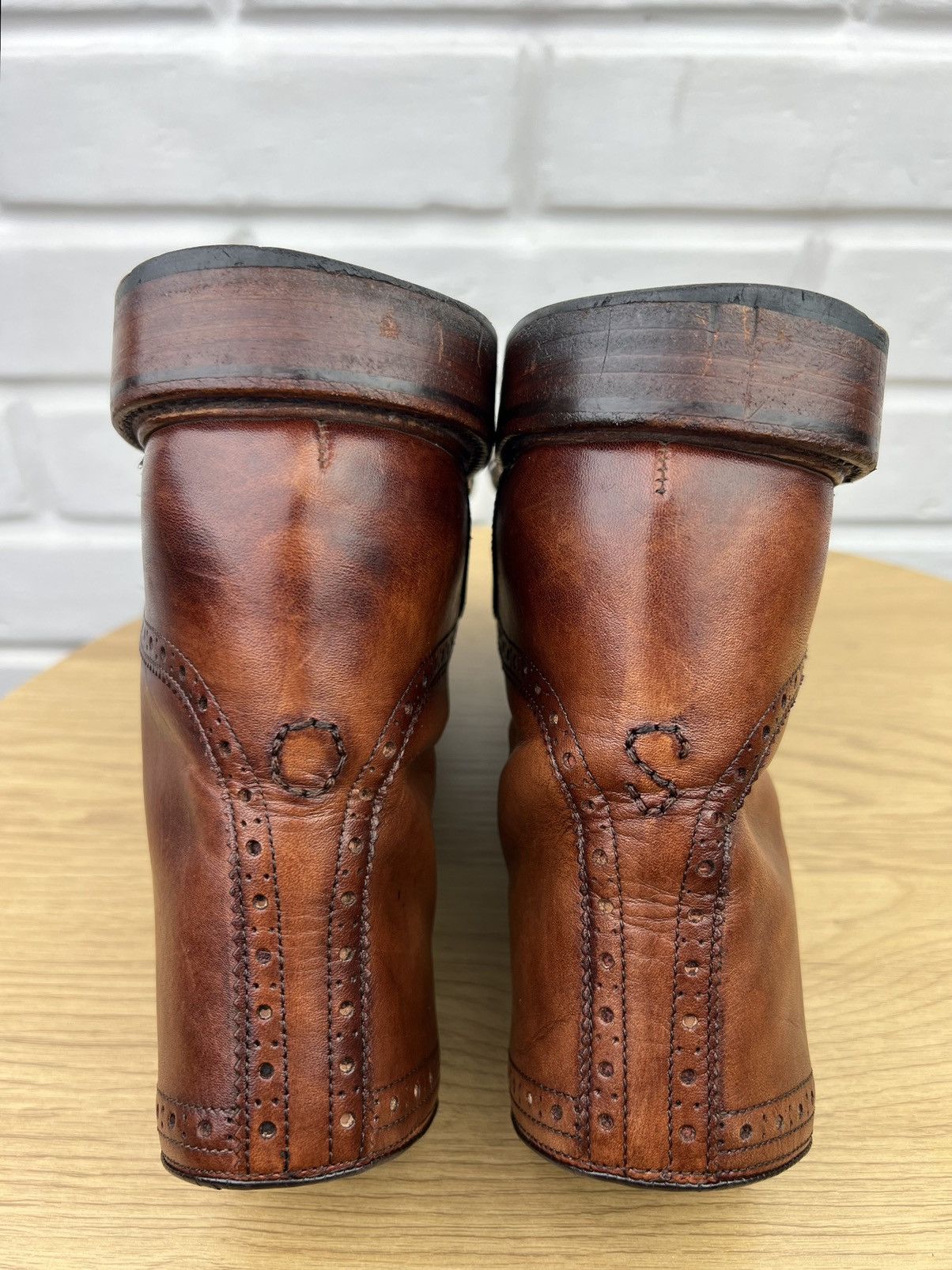 Oliver Sweeney Oliver Sweeney Brogue Boots Leather Shoes Liscolman Dark Tan Size US 10.5 / EU 43-44 - 14 Thumbnail