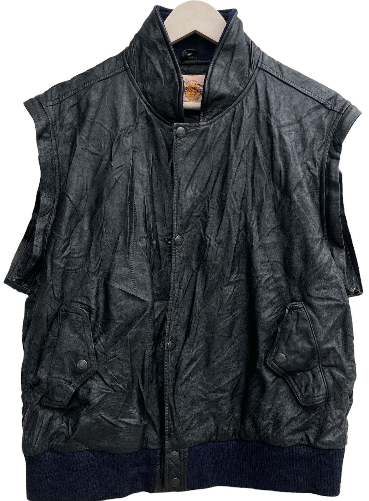 Hard Rock Cafe × Vintage Vintage HARD ROCK CAFE ORLANDO Genuine Leather Jacket Size US M / EU 48-50 / 2 - 5 Thumbnail